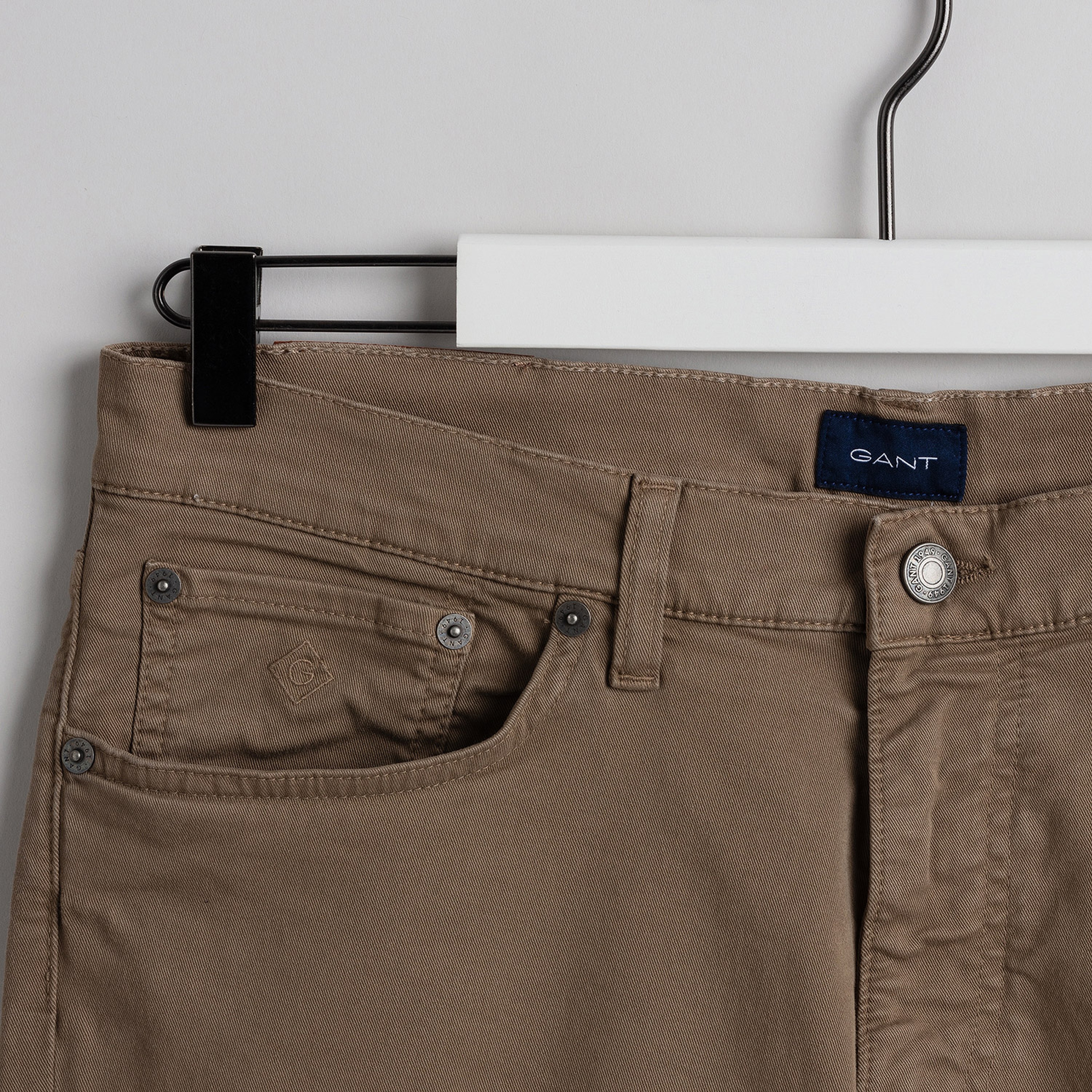 Gant Erkek Slim Straight Kahverengi Jean Pantolon