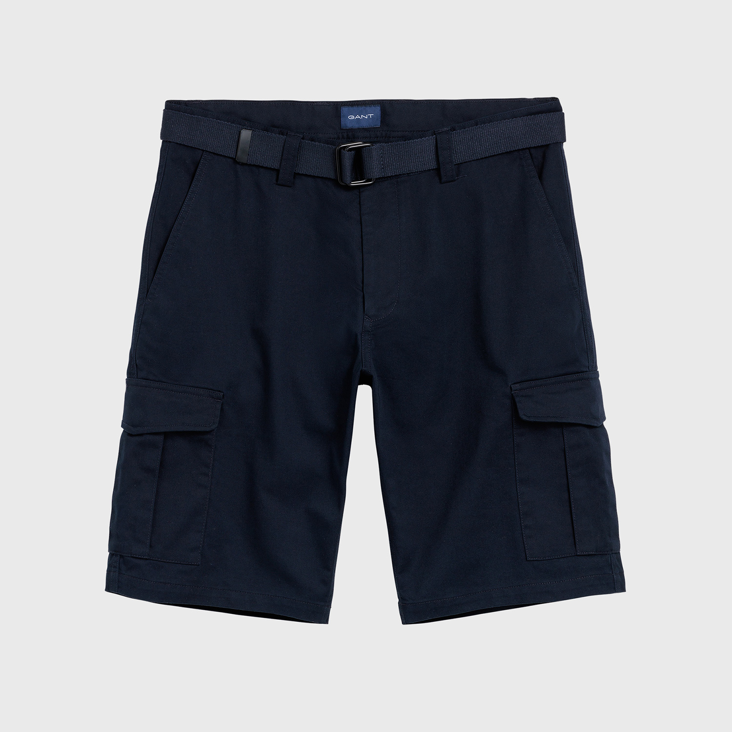 GANT Erkek Lacivert Relaxed Fit Tech Prep Kemerli Şort