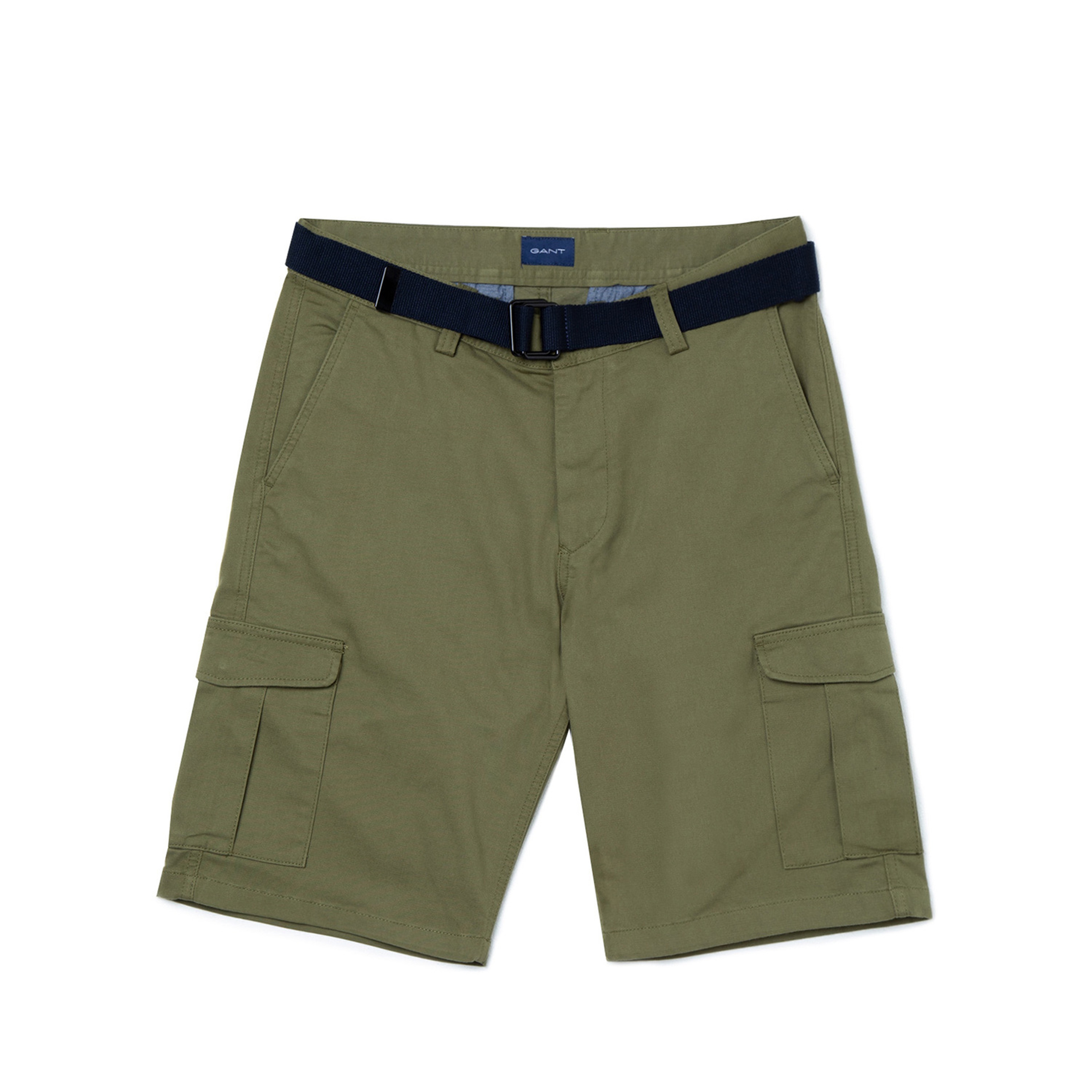 GANT Erkek Yeşil Relaxed Fit Tech Prep Kemerli Şort