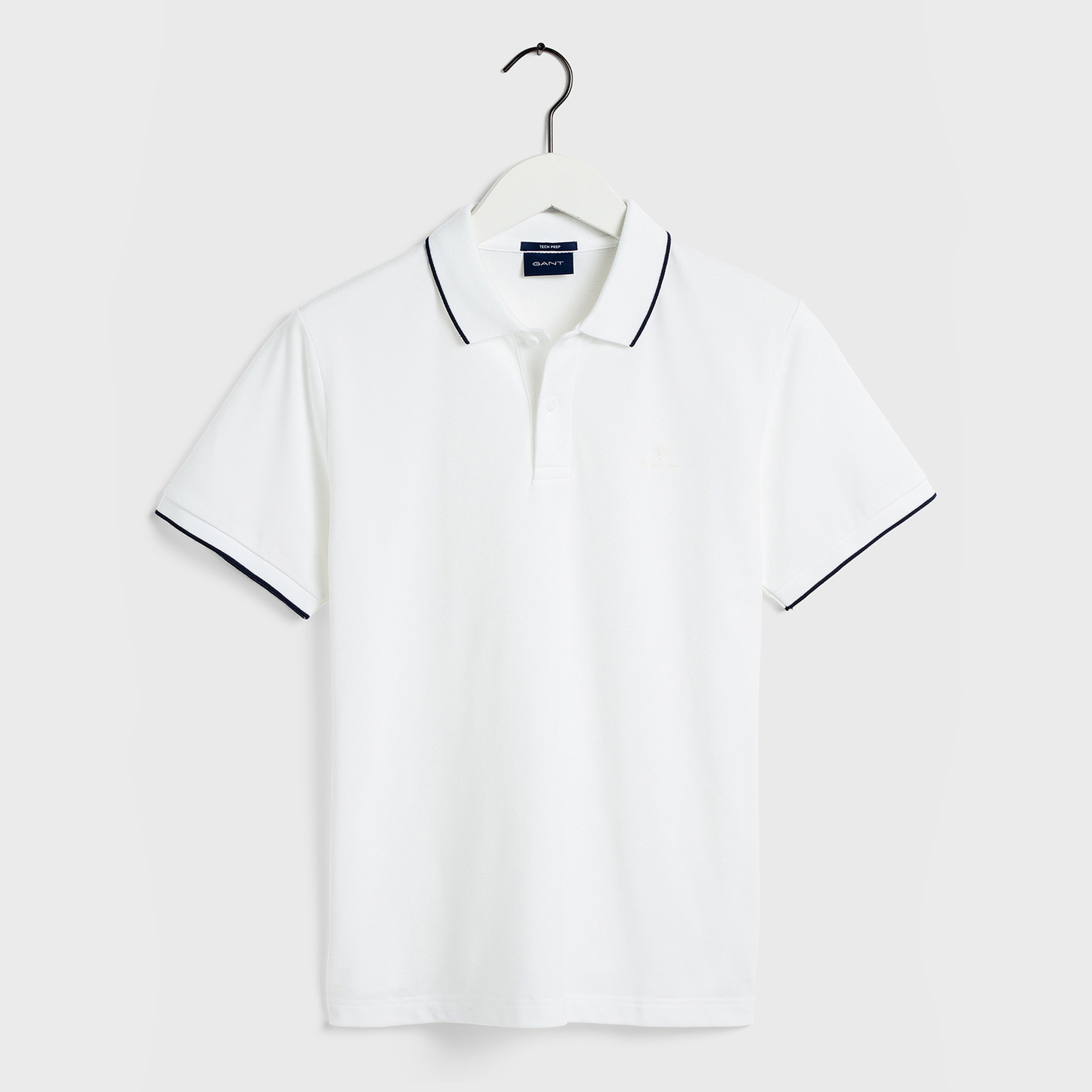Gant Erkek Beyaz Regular Fit Tech Prep? Piqué Rugger Polo