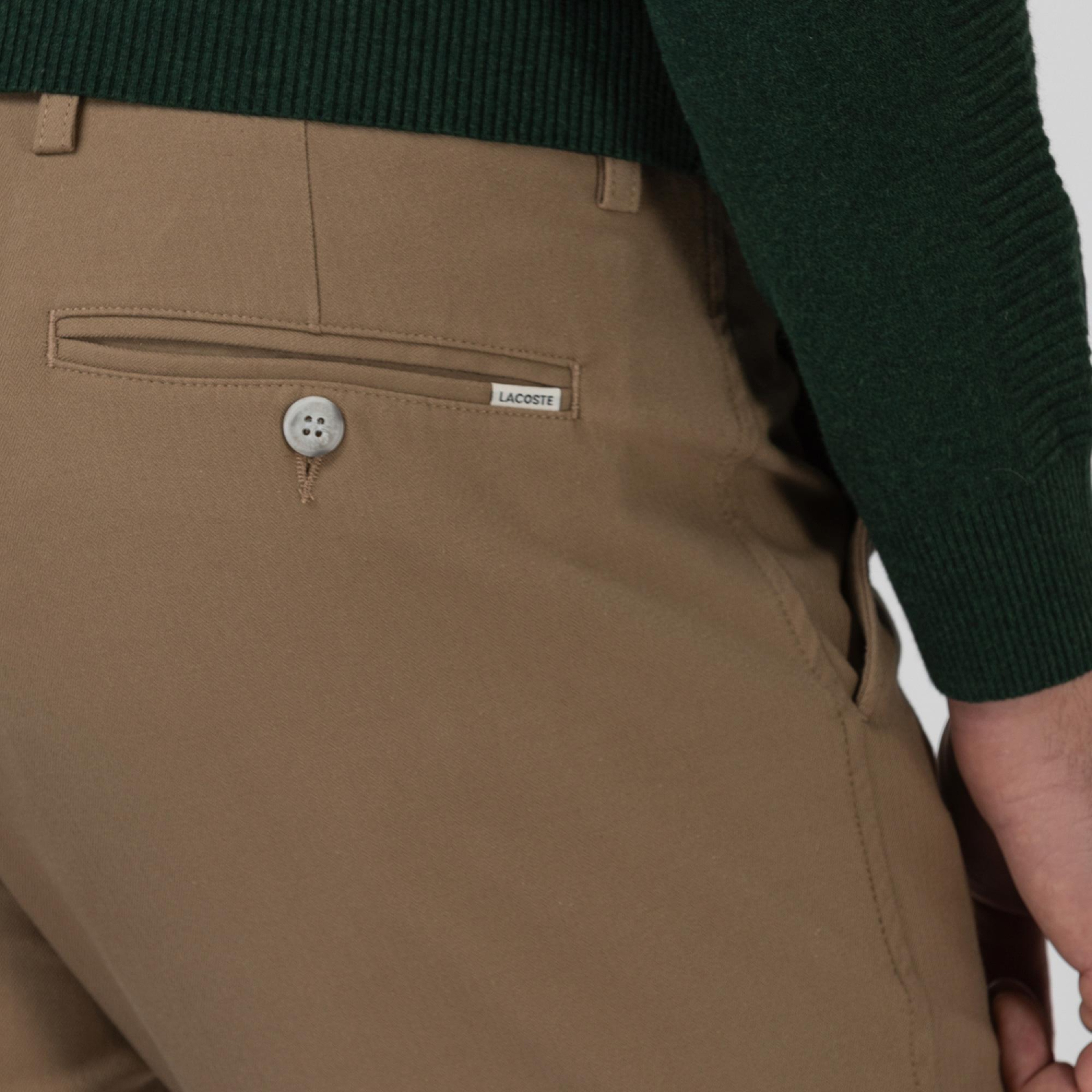 Lacoste Erkek Slim Fit Streç Bej Pantolon