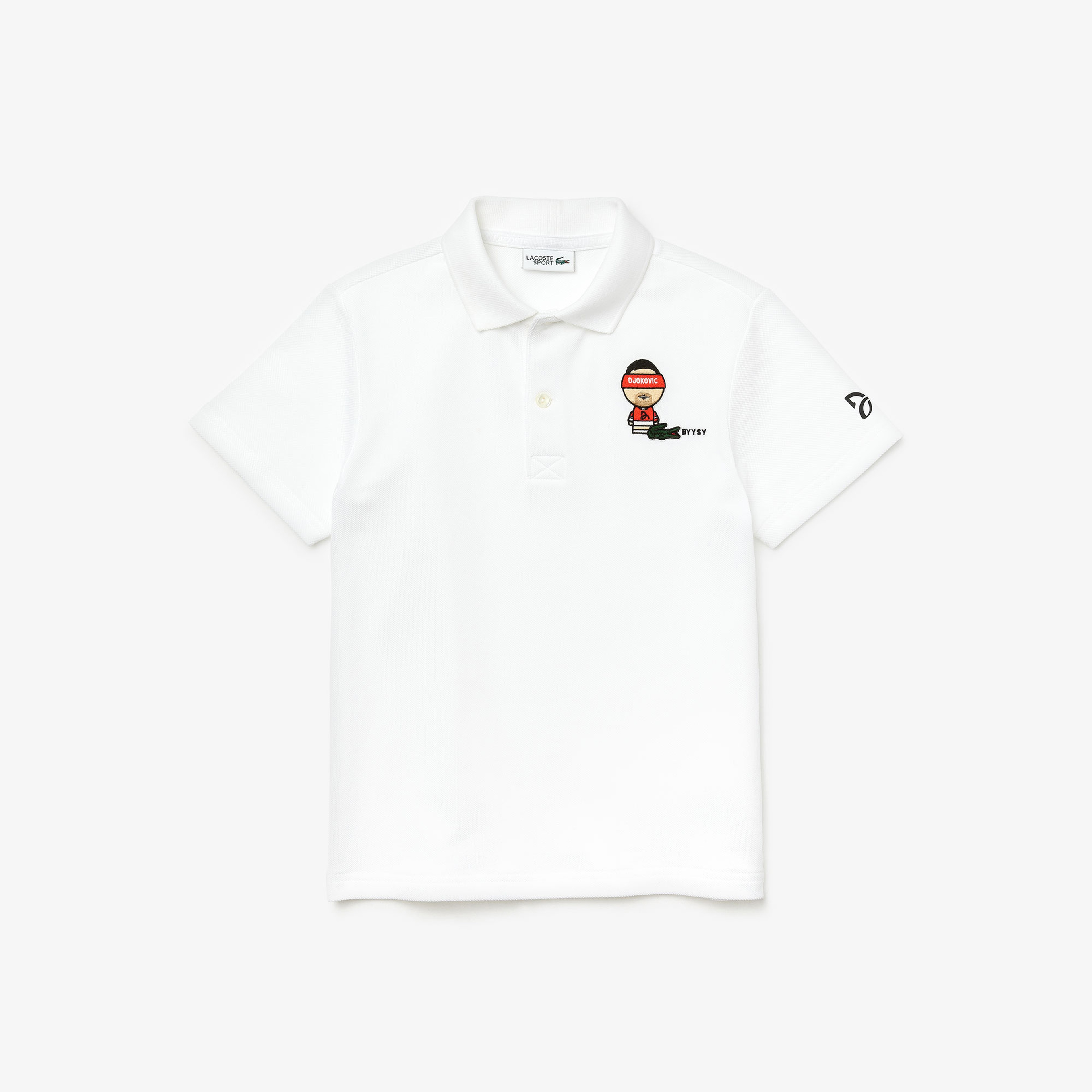 Lacoste Novak Djokovic X YSY Çocuk Beyaz Polo