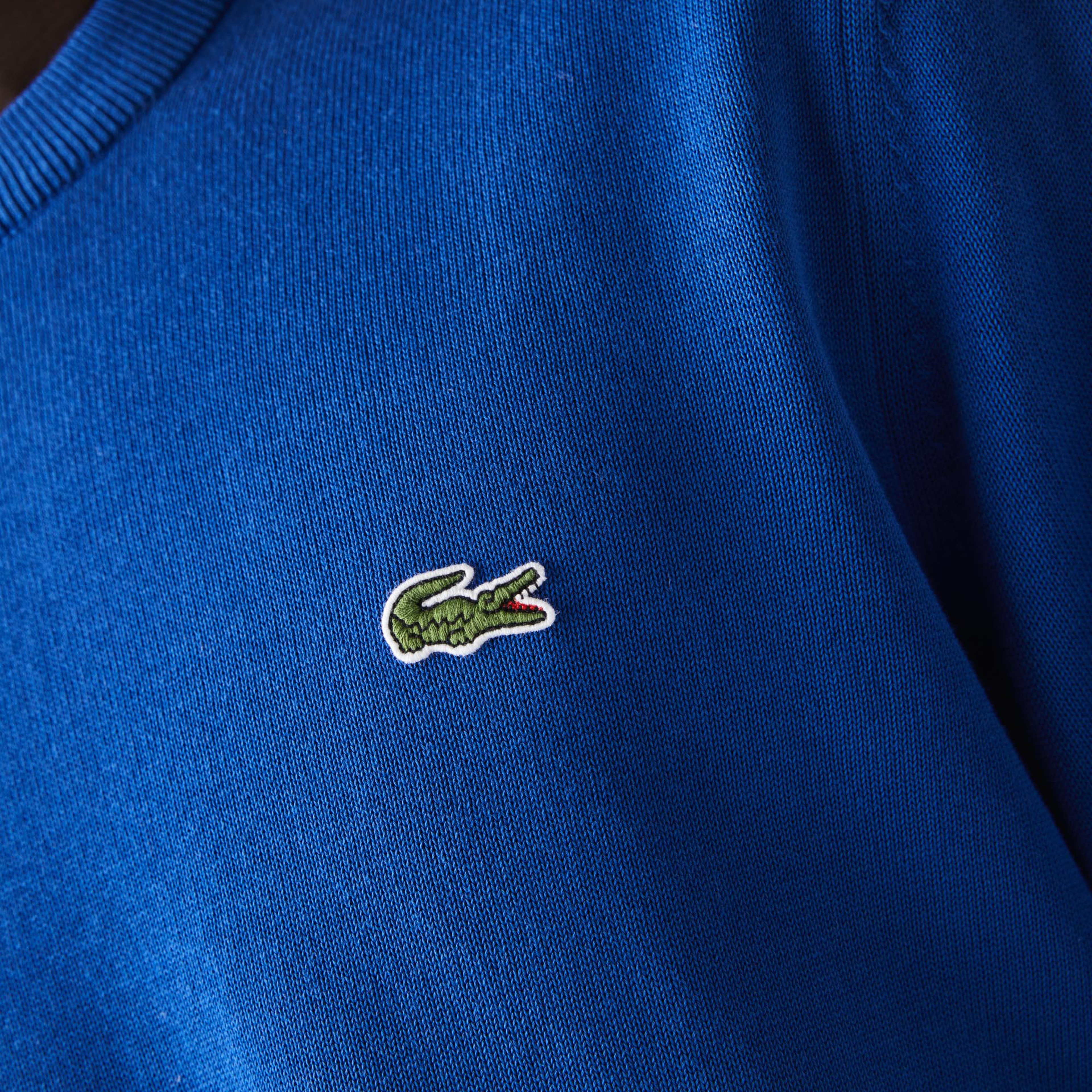 Lacoste Erkek Bisiklet Yaka Mavi Triko Kazak8 - XLAH1985| Occasion