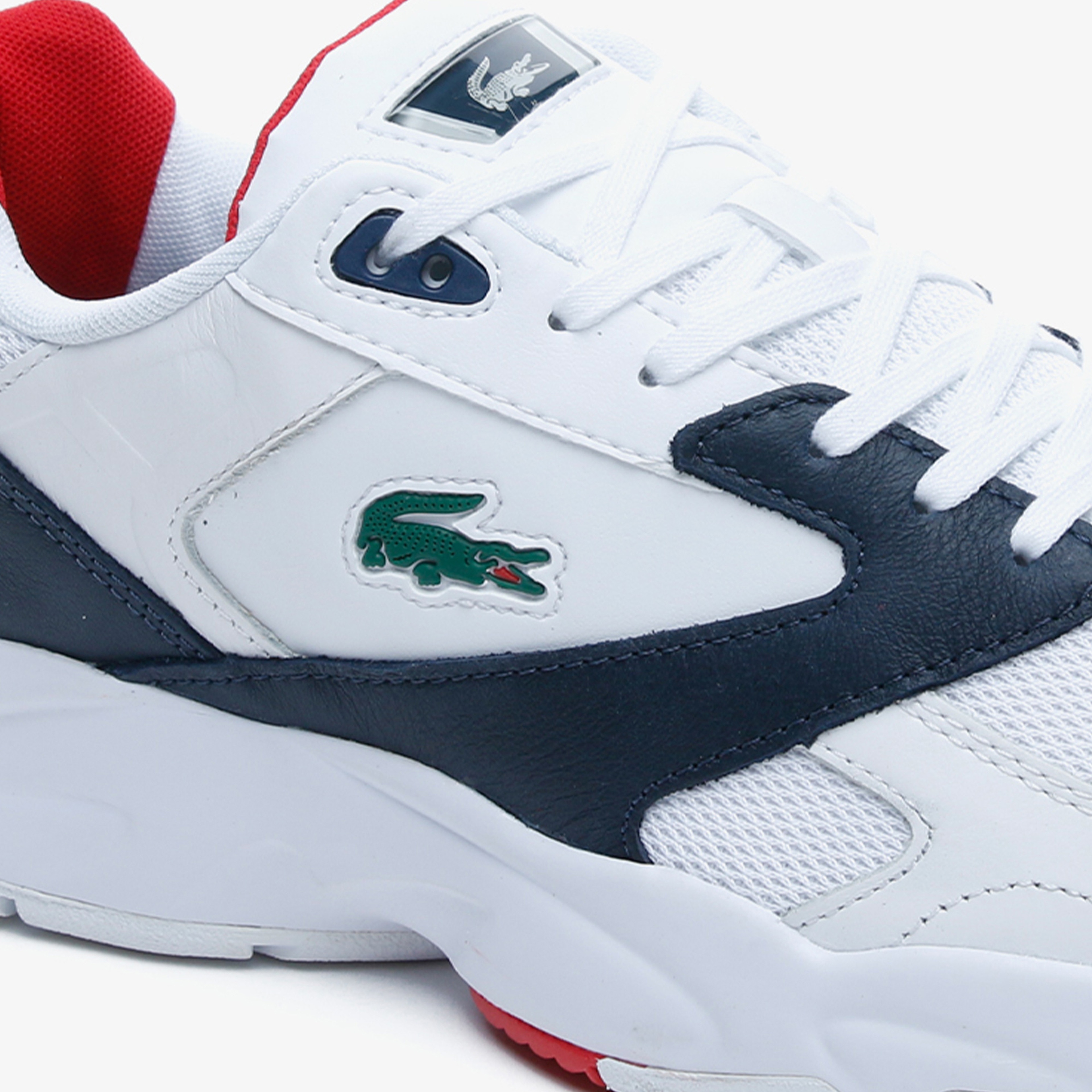 Lacoste Storm 96 Erkek Beyaz-Lacivert Spor Ayakkabı
