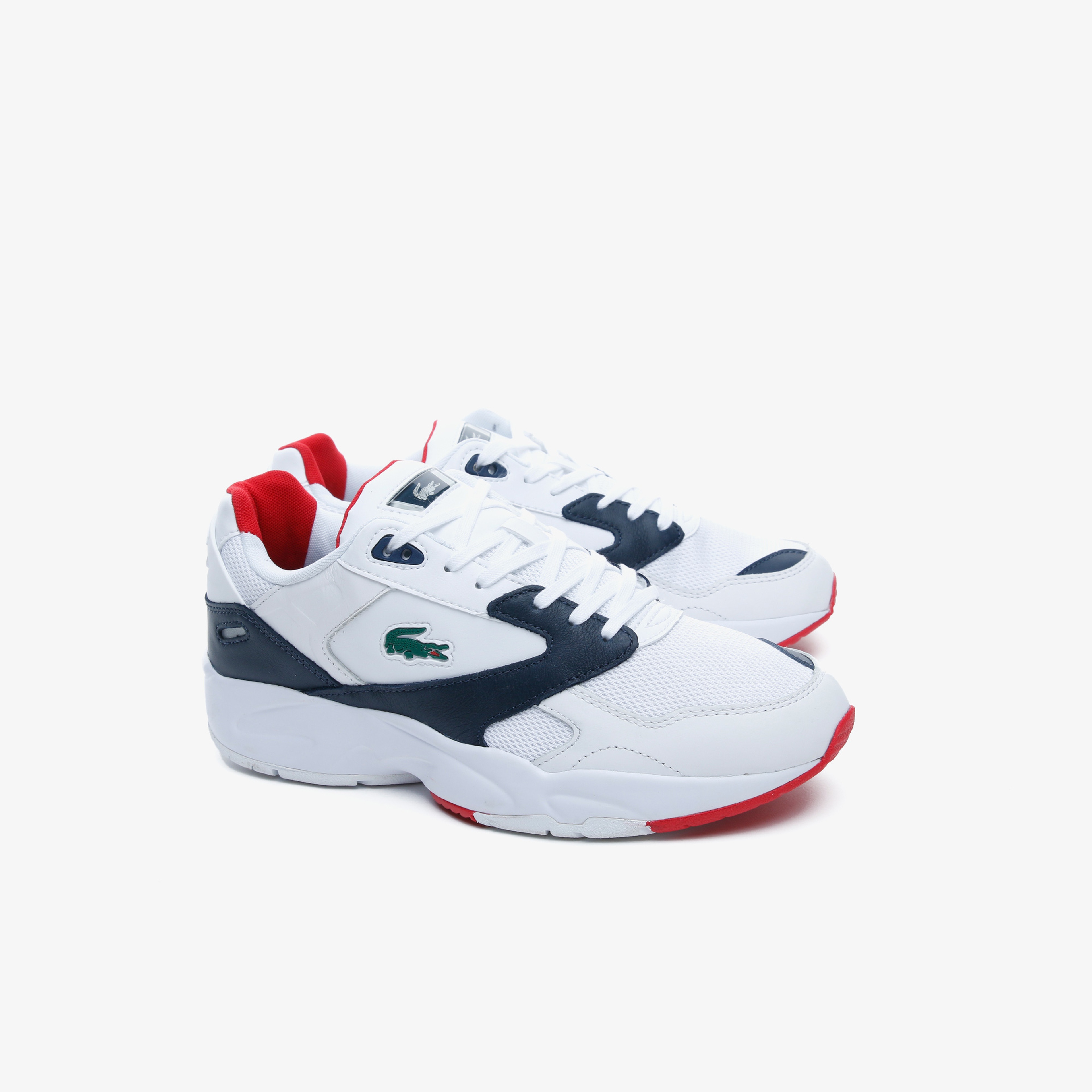 Lacoste Storm 96 Erkek Beyaz-Lacivert Spor Ayakkabı