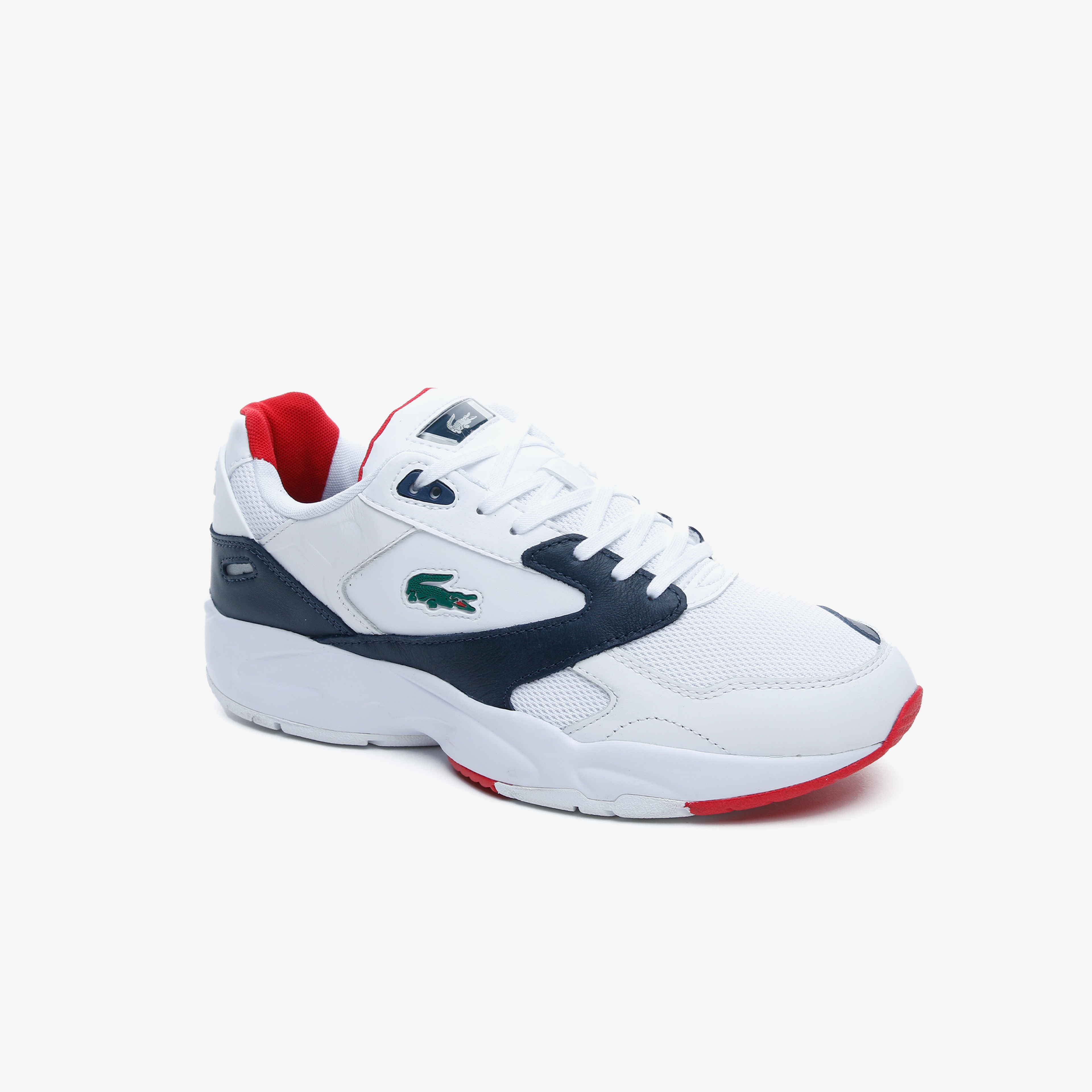 Lacoste Storm 96 Erkek Beyaz-Lacivert Spor Ayakkabı