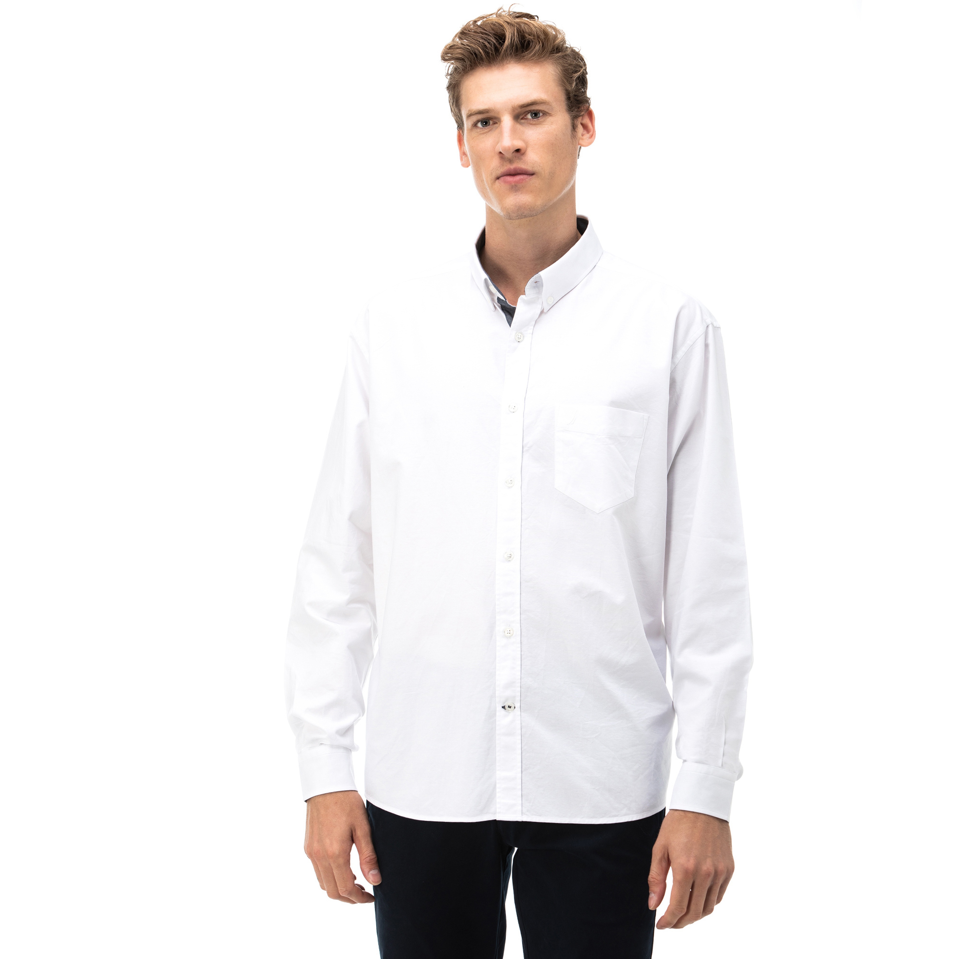 Nautıca Erkek Classıc Fıt Beyaz Gömlek