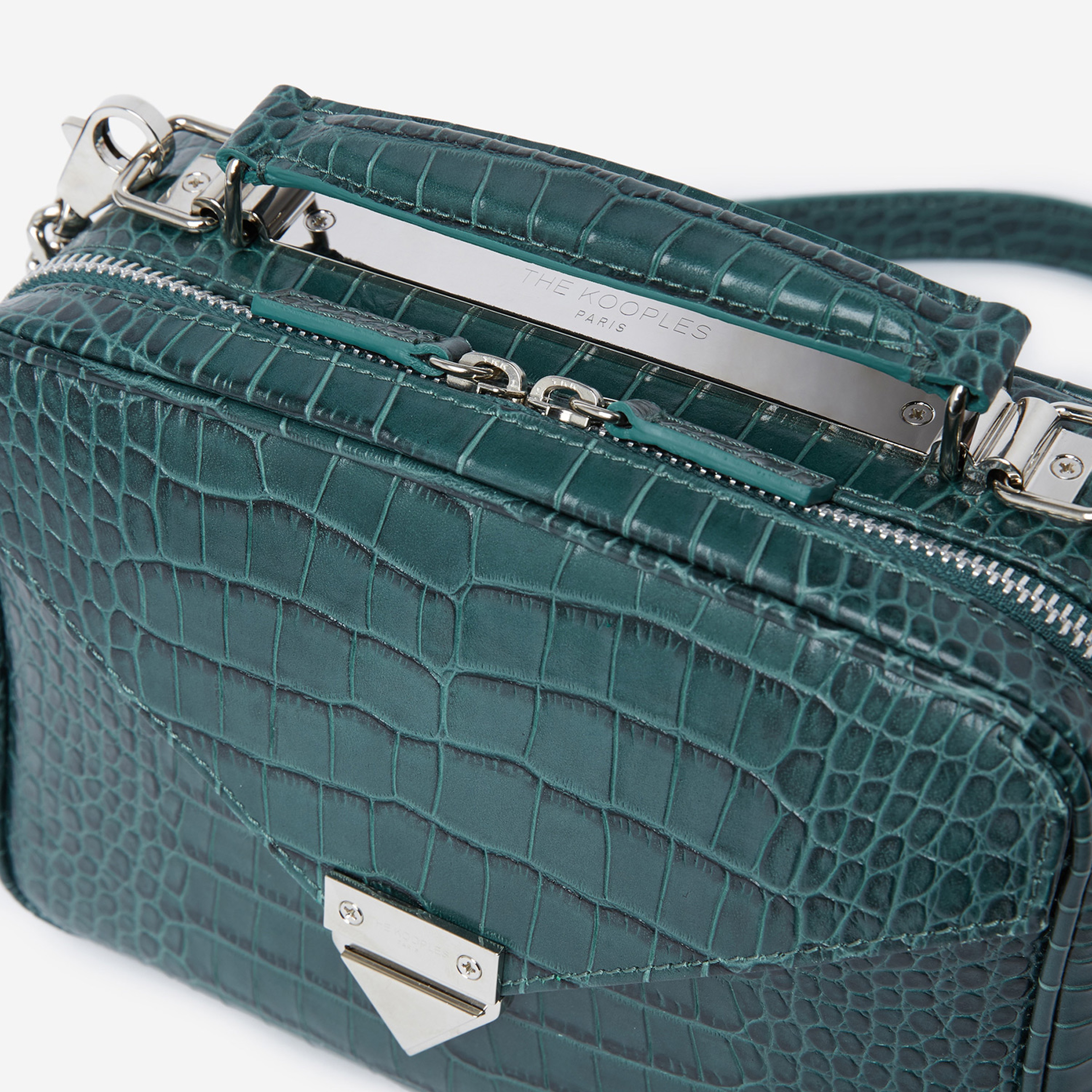 The Kooples Barbara Orta Boy Kadın Zümrüt Deri Çanta