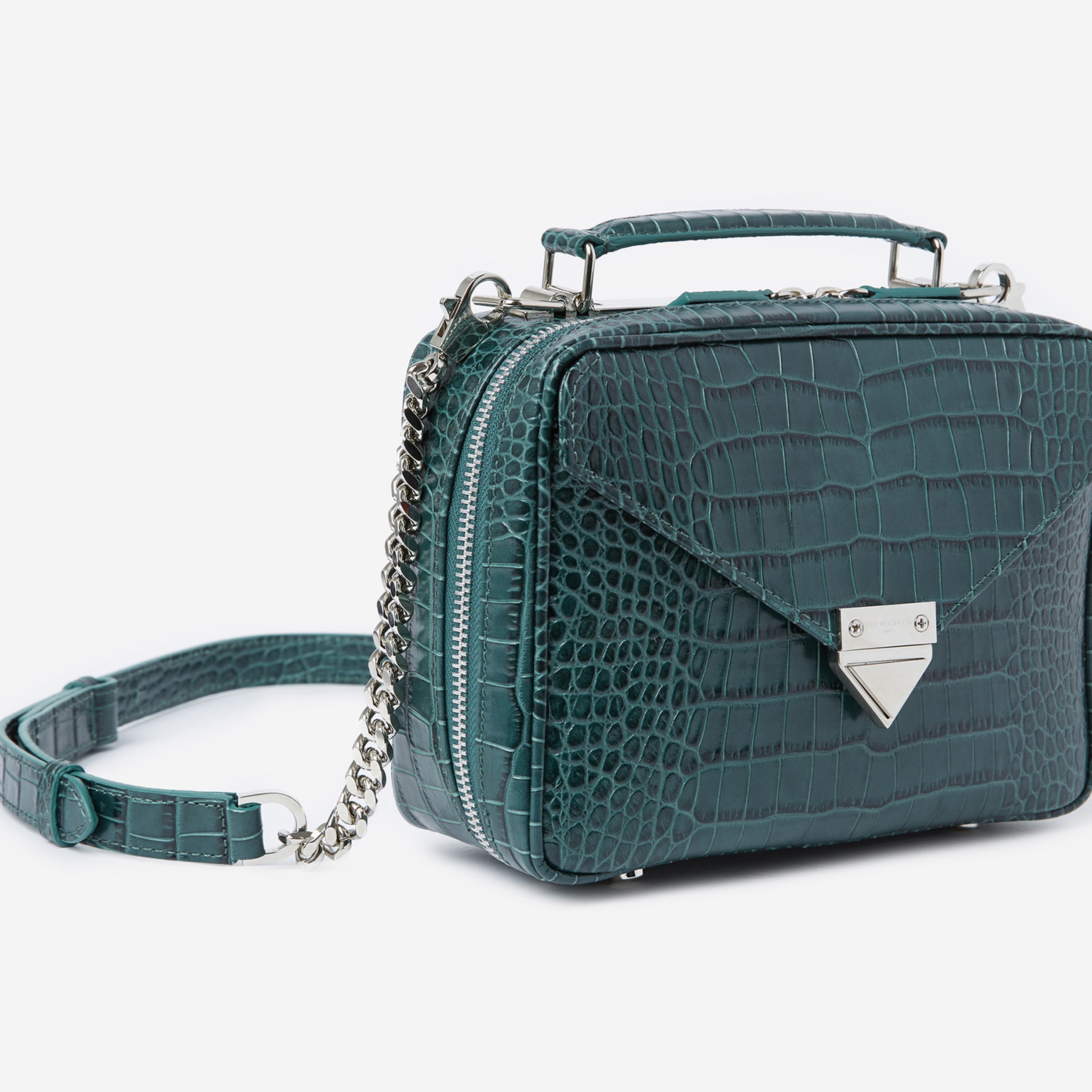 The Kooples Barbara Orta Boy Kadın Zümrüt Deri Çanta