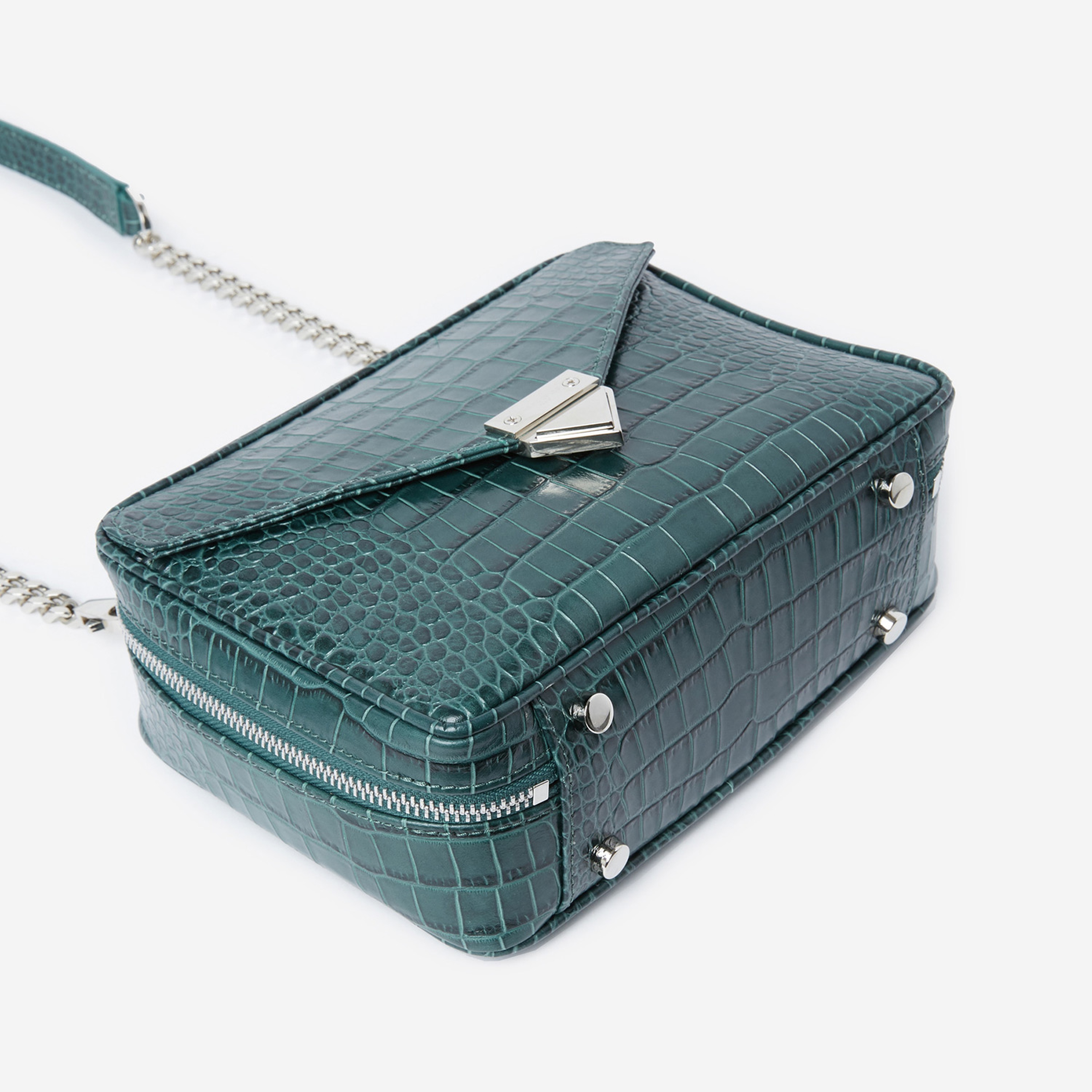 The Kooples Barbara Orta Boy Kadın Zümrüt Deri Çanta