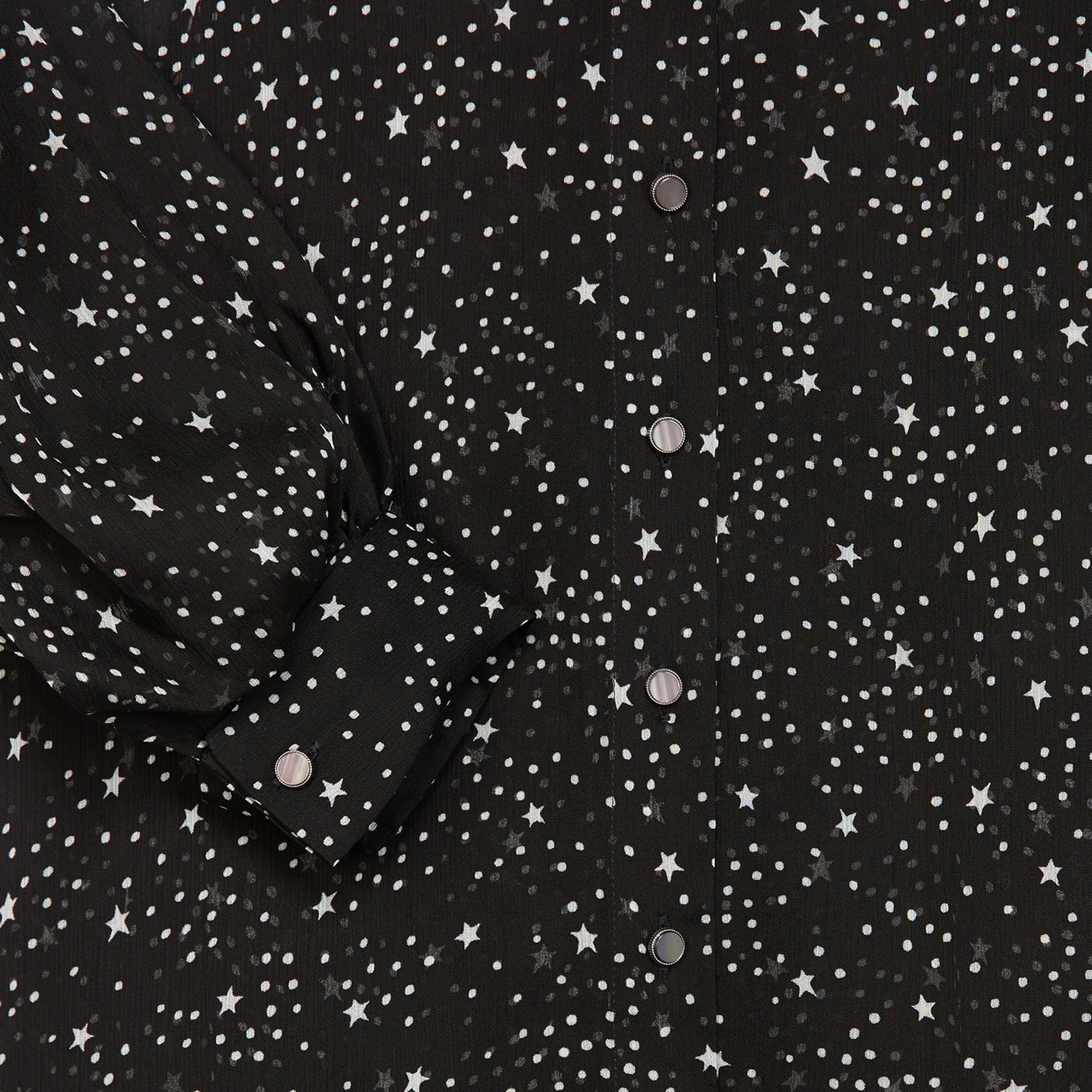 The Kooples Yıldız Baskılı Kadın Siyah Gömlek