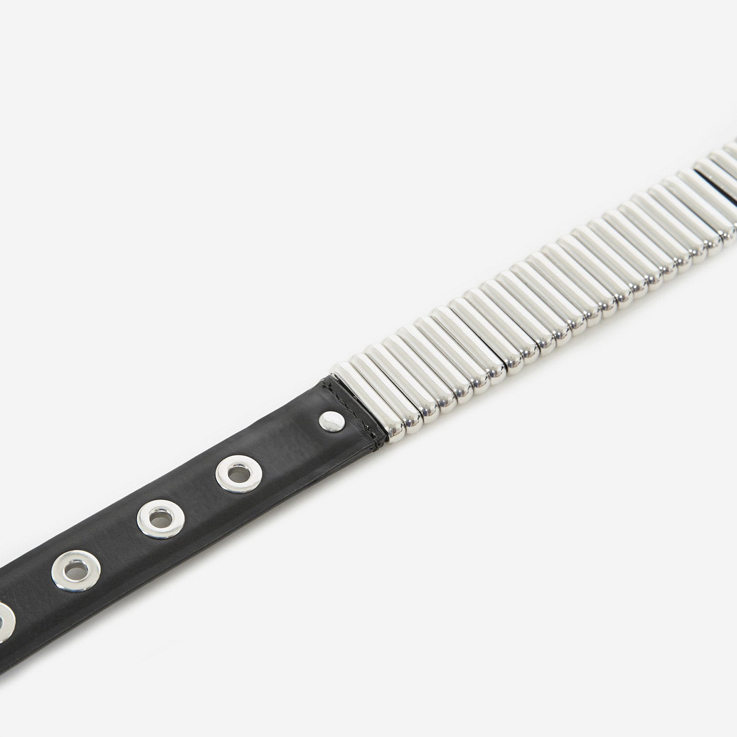 The Kooples Erkek Siyah Deri Kemer