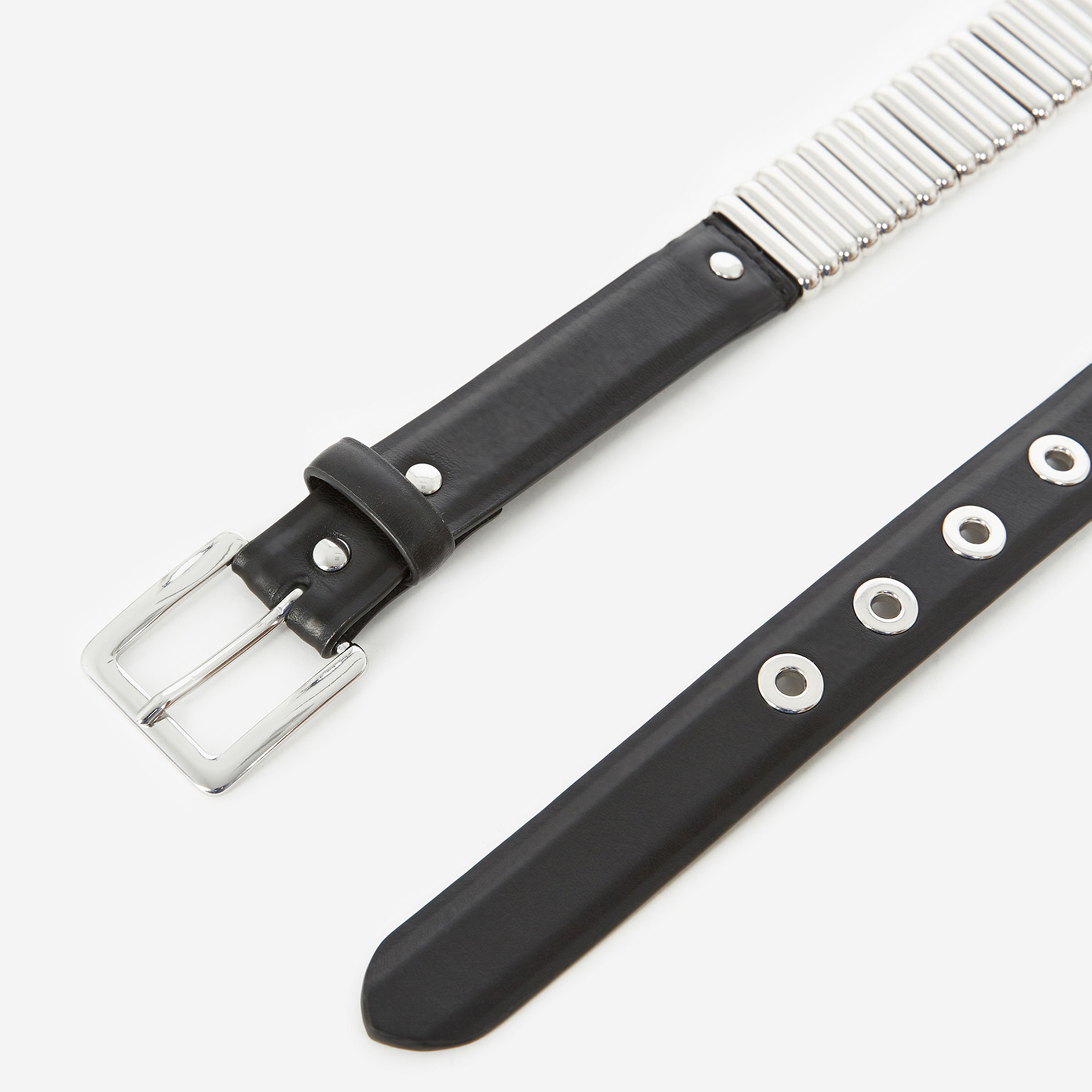 The Kooples Erkek Siyah Deri Kemer