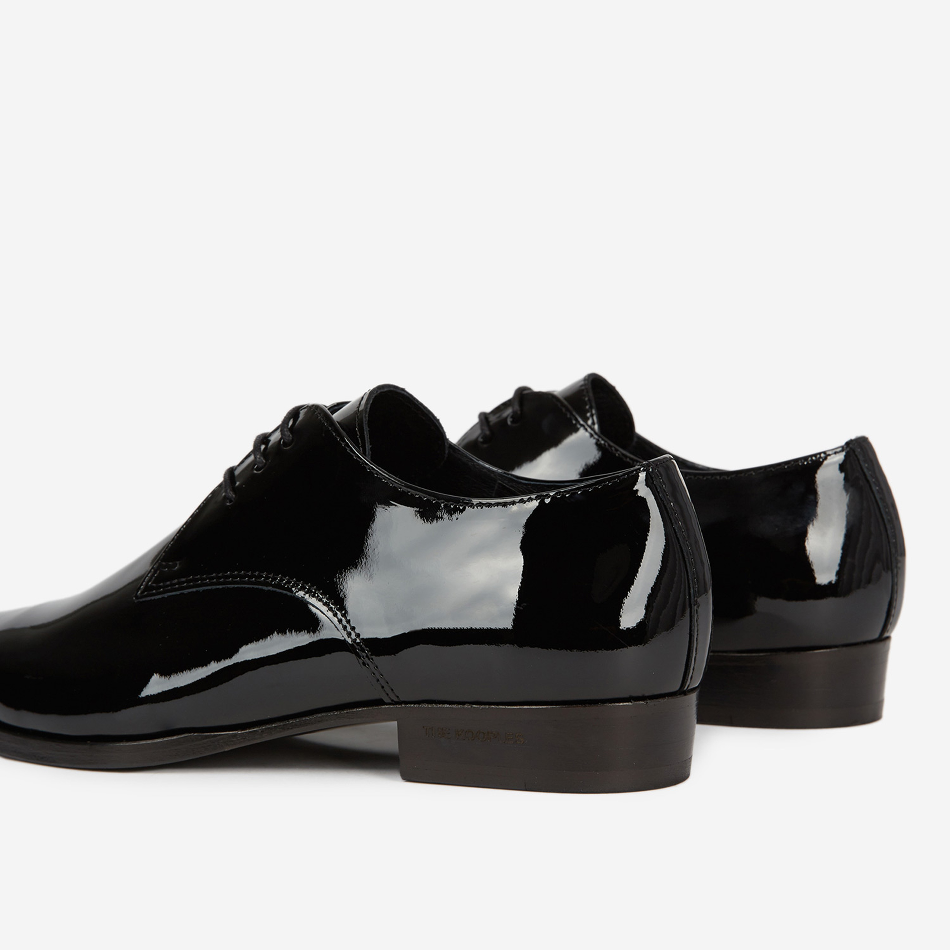 The Kooples Kadın Siyah Rugan Deri Derby Ayakkabı