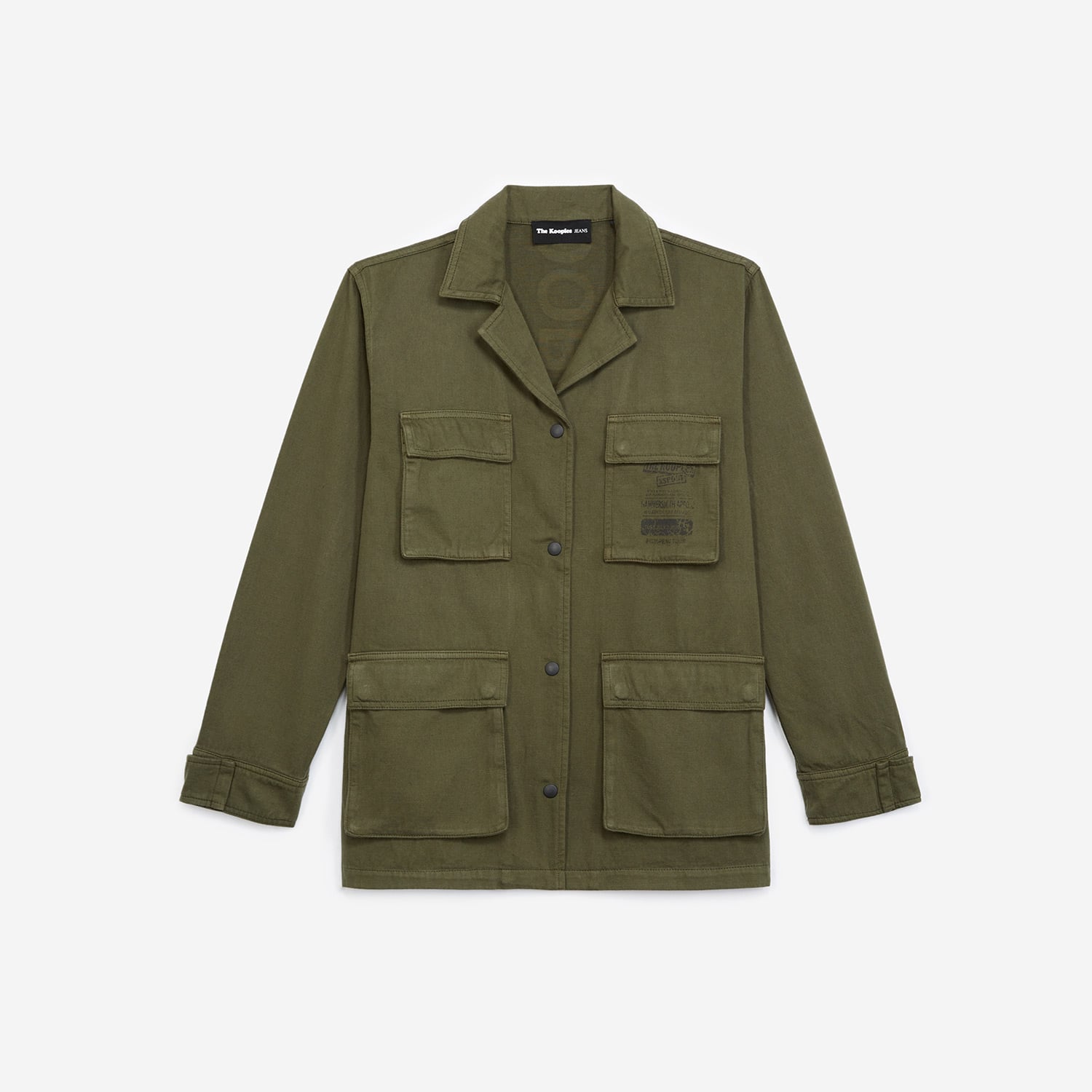 The Kooples İşlemeli Kadın Haki Ceket