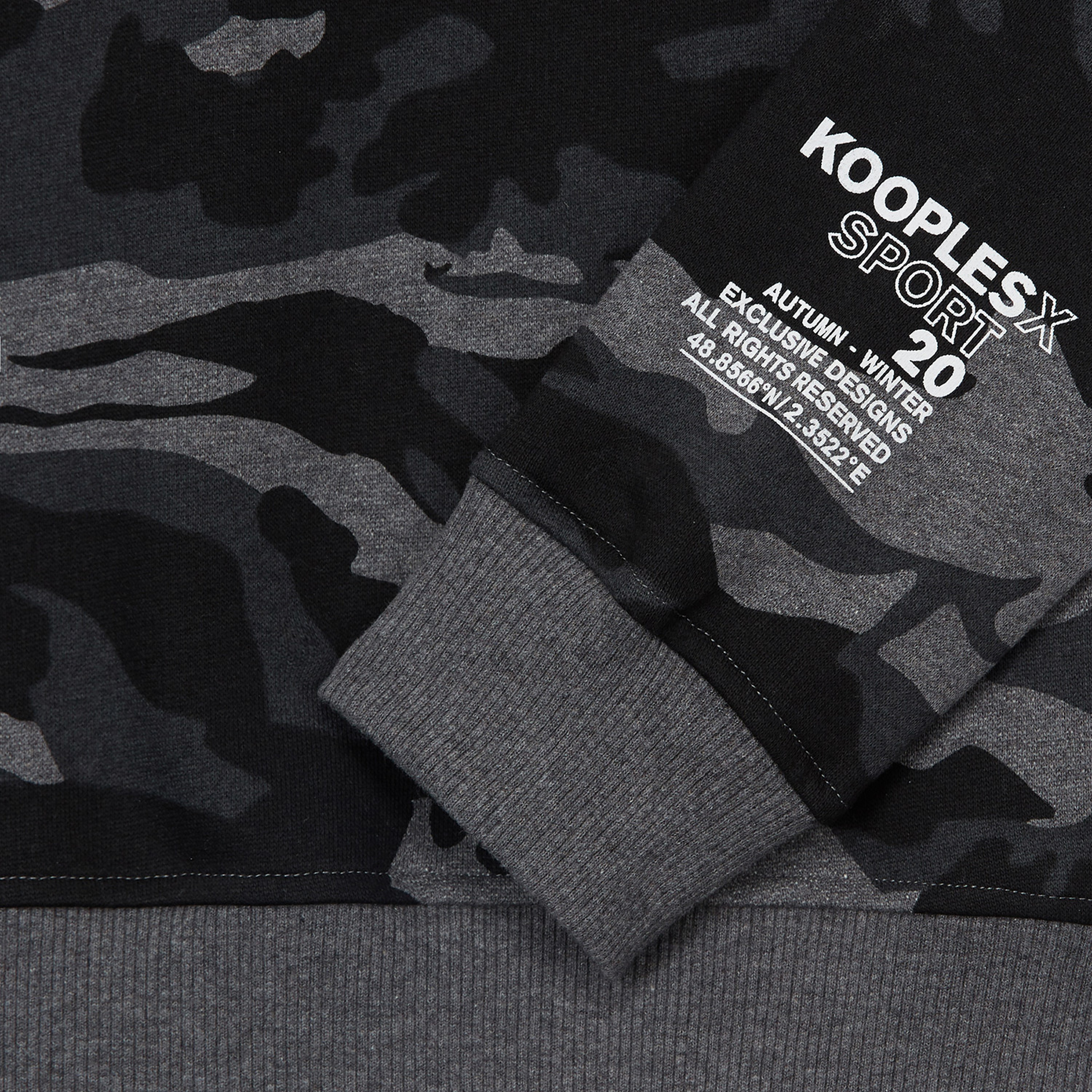 The Kooples Erkek Gri Sweatshırt
