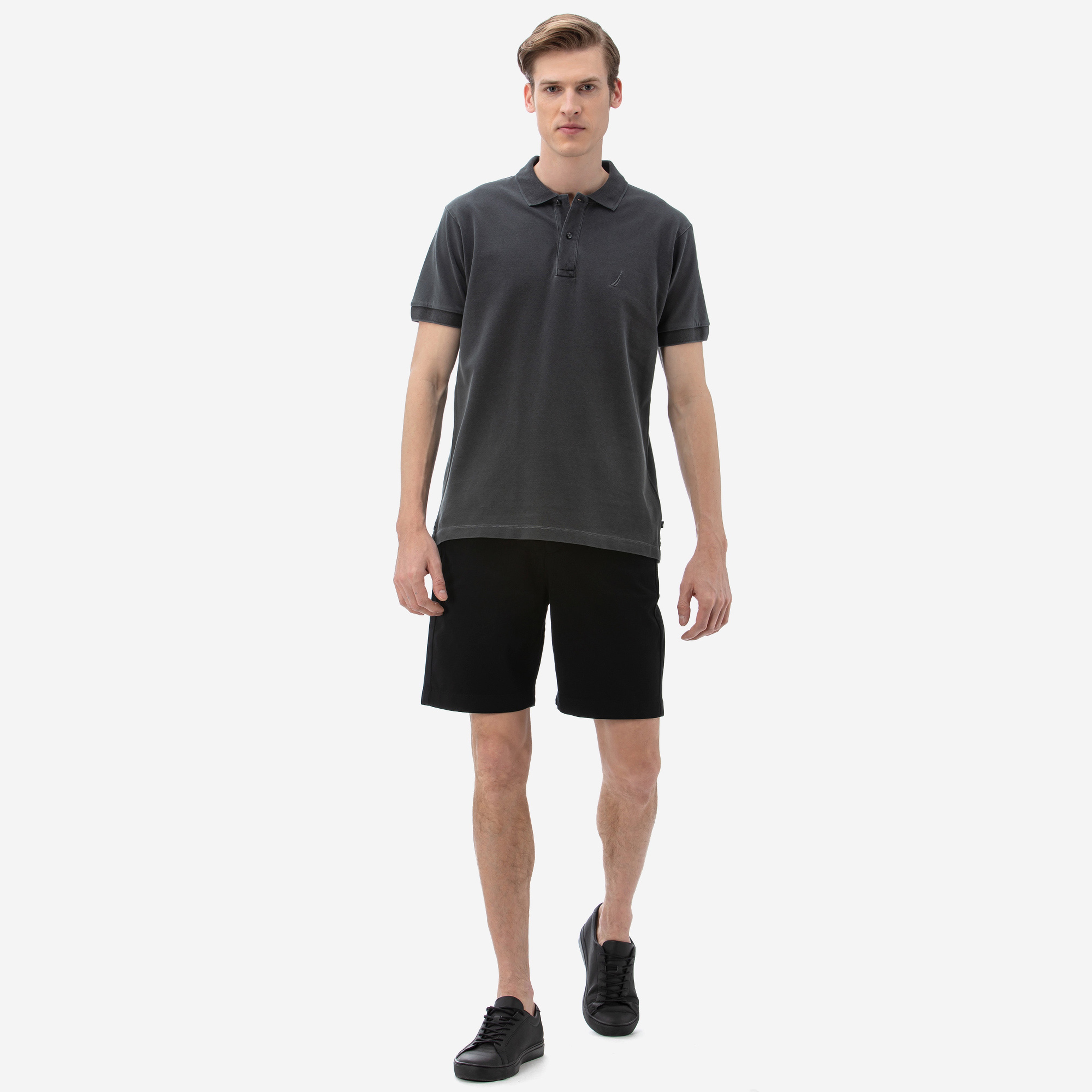 NAUTICA ERKEK SLIM FIT SİYAH BERMUDA ŞORT