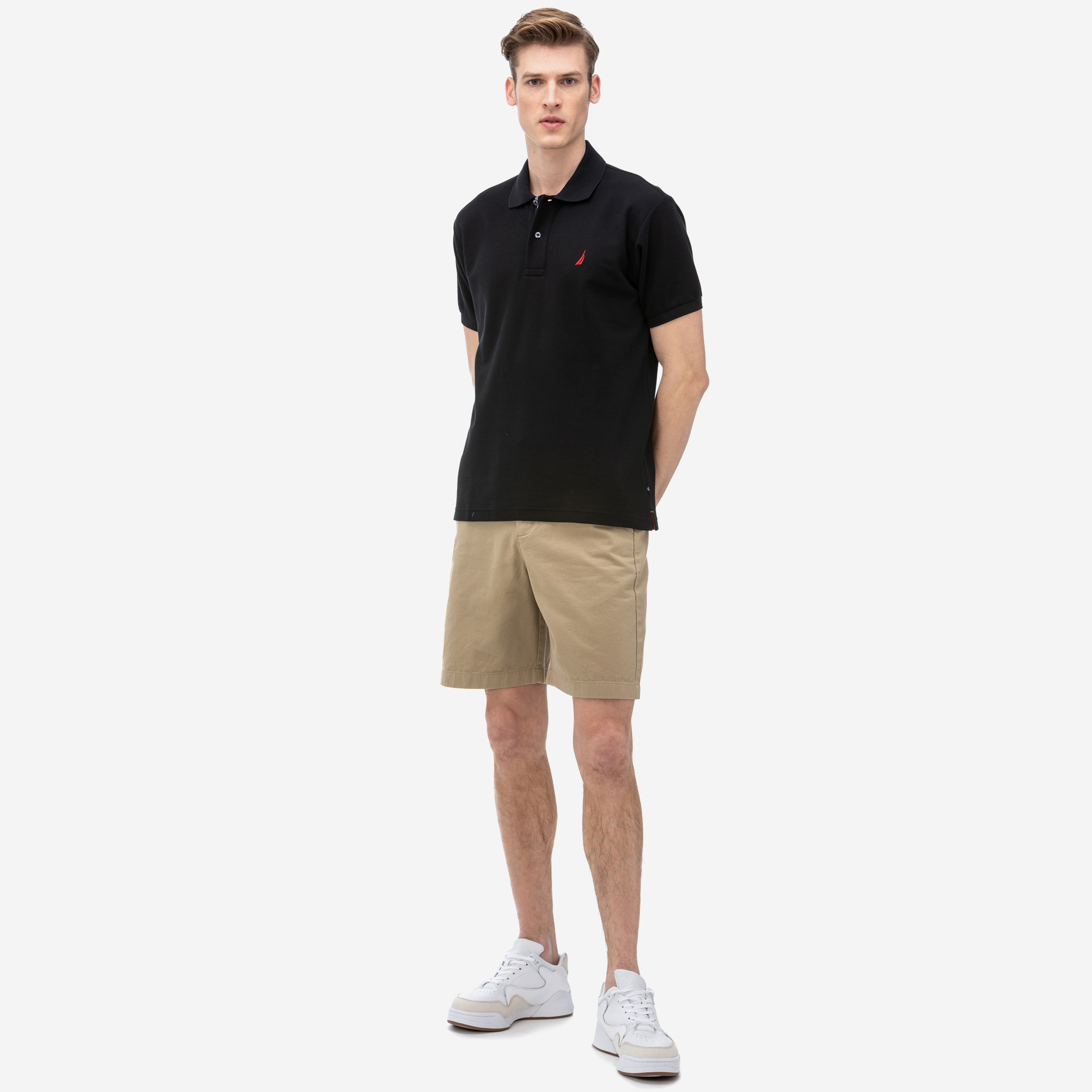 Nautica Erkek Slim Fit Kahverengi Bermuda Şort
