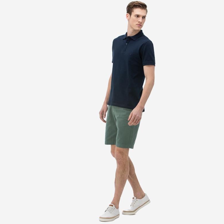 NAUTICA ERKEK YEŞİL CHINO SLIM FIT BERMUDA ŞORT
