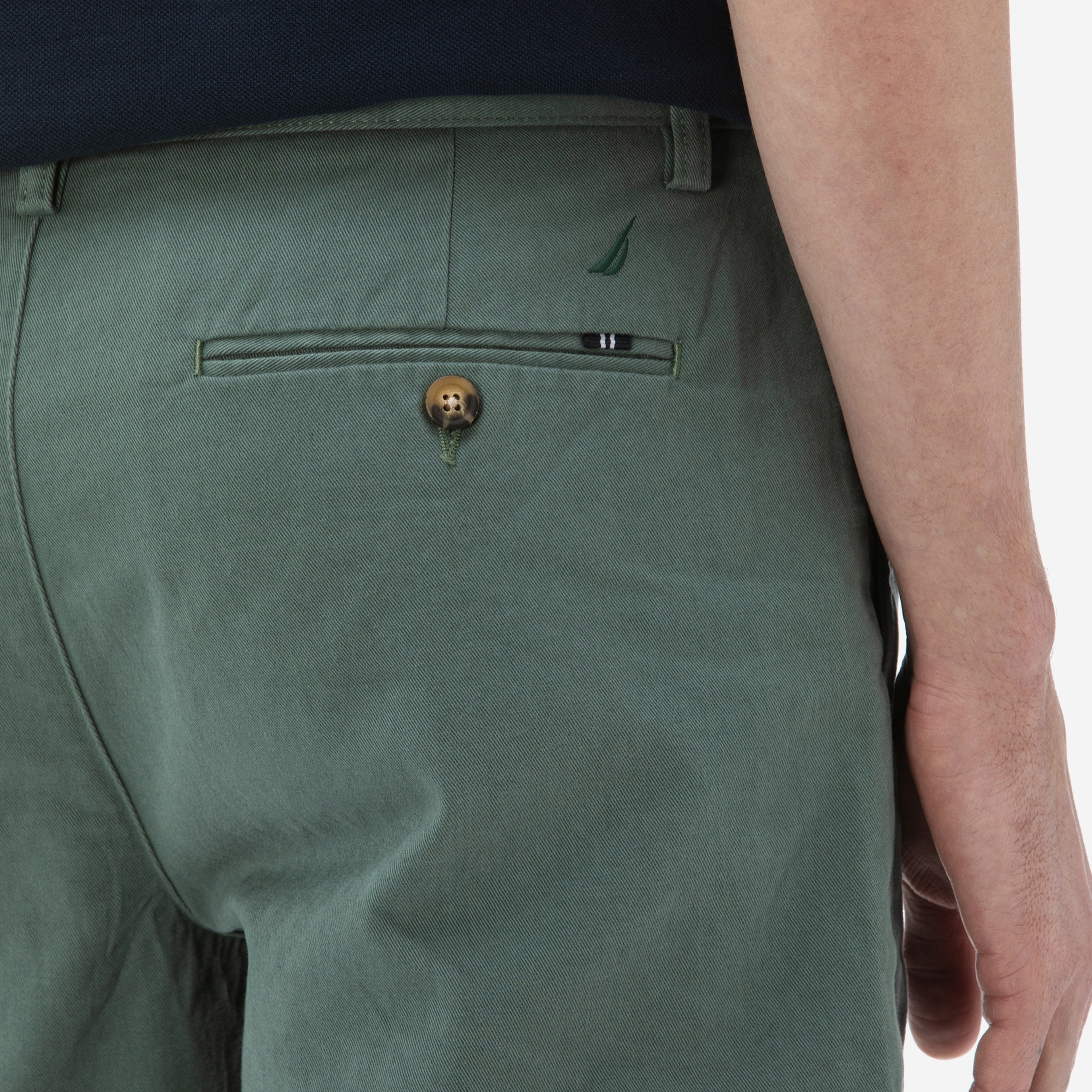 NAUTICA ERKEK YEŞİL CHINO SLIM FIT BERMUDA ŞORT