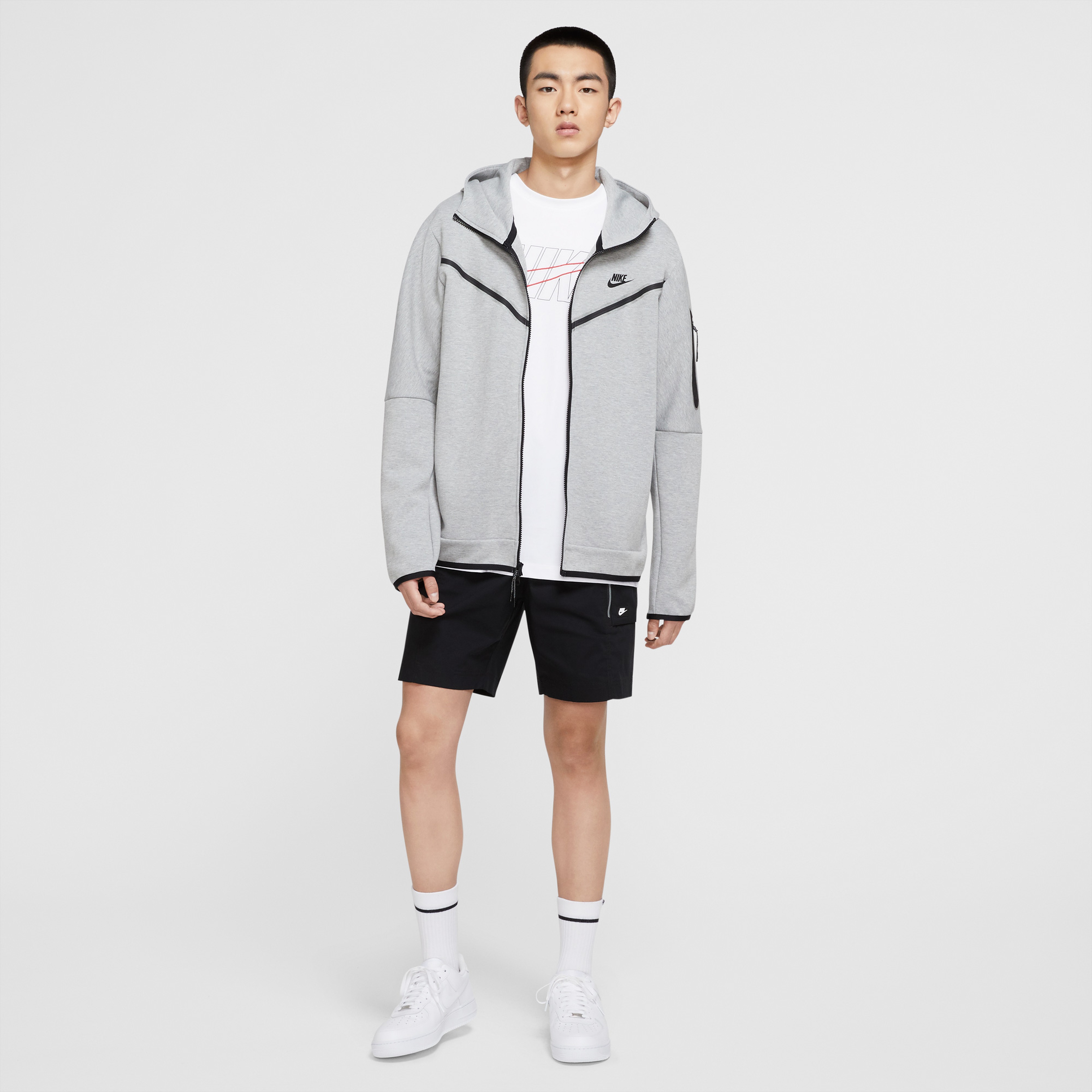 Nike Sportswear Tech Fleece Erkek Gri Eşofman Üstü