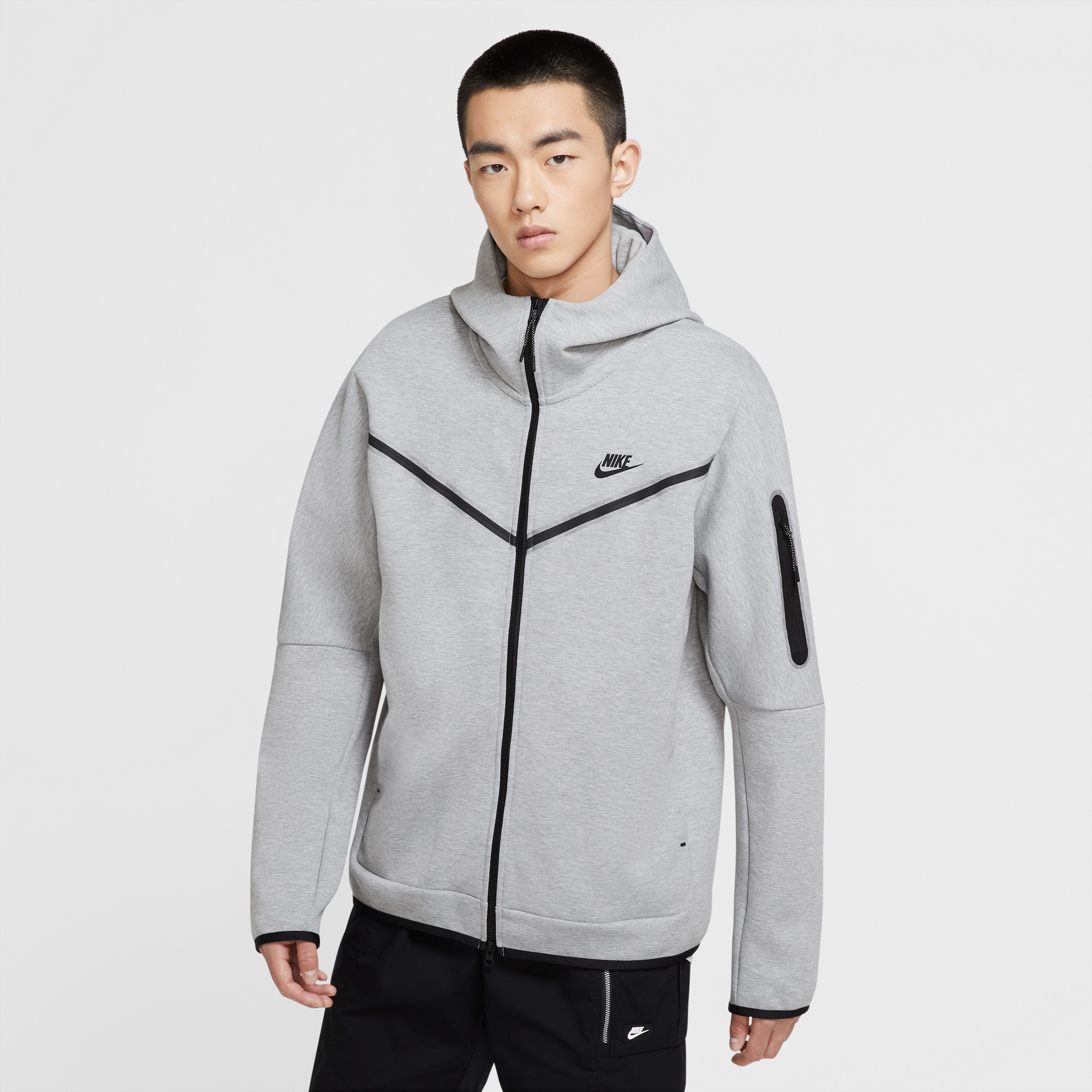 Nike Sportswear Tech Fleece Erkek Gri Eşofman Üstü