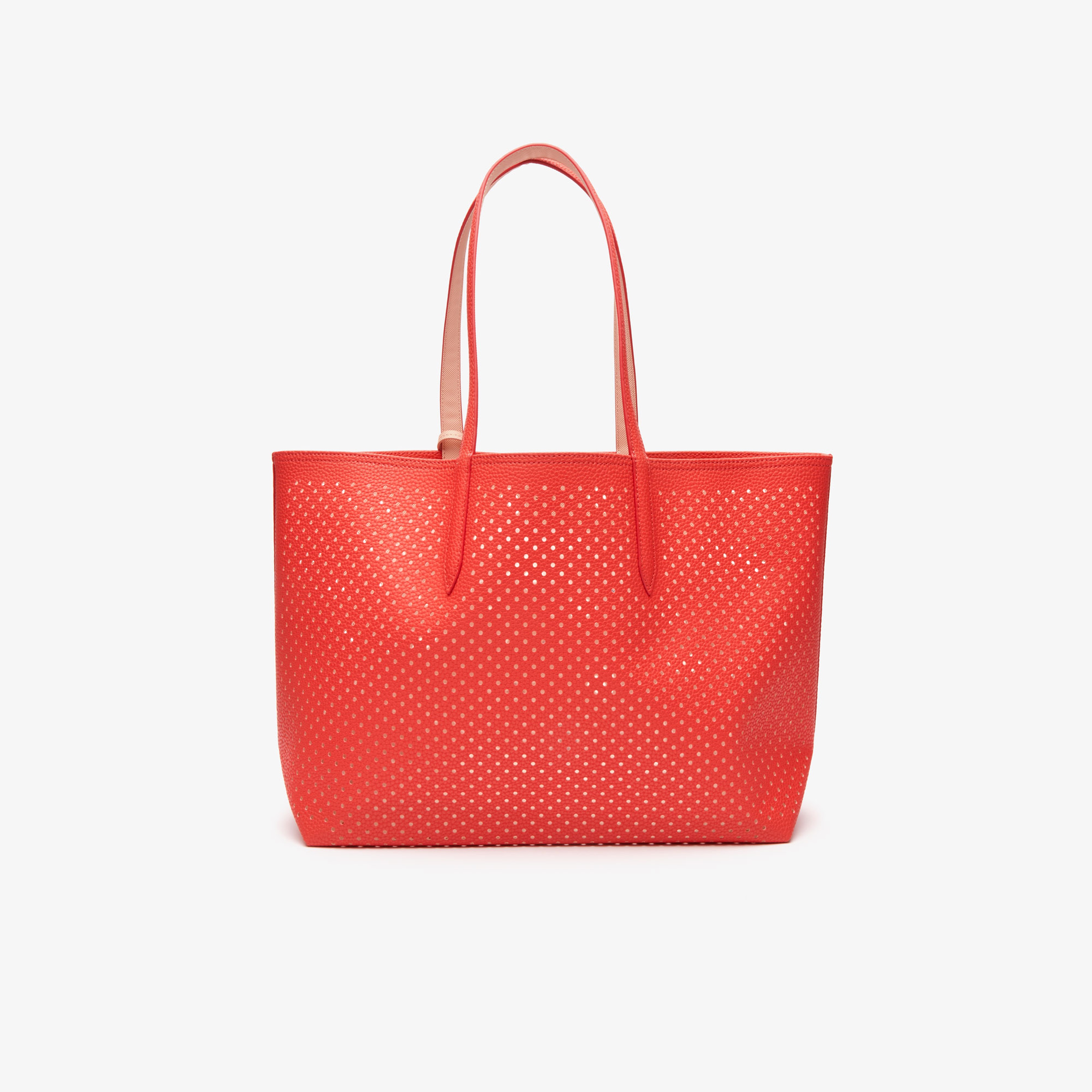 Lacoste Anna Fantaisie Kırmızı - Pudra Çift Taraflı Çanta