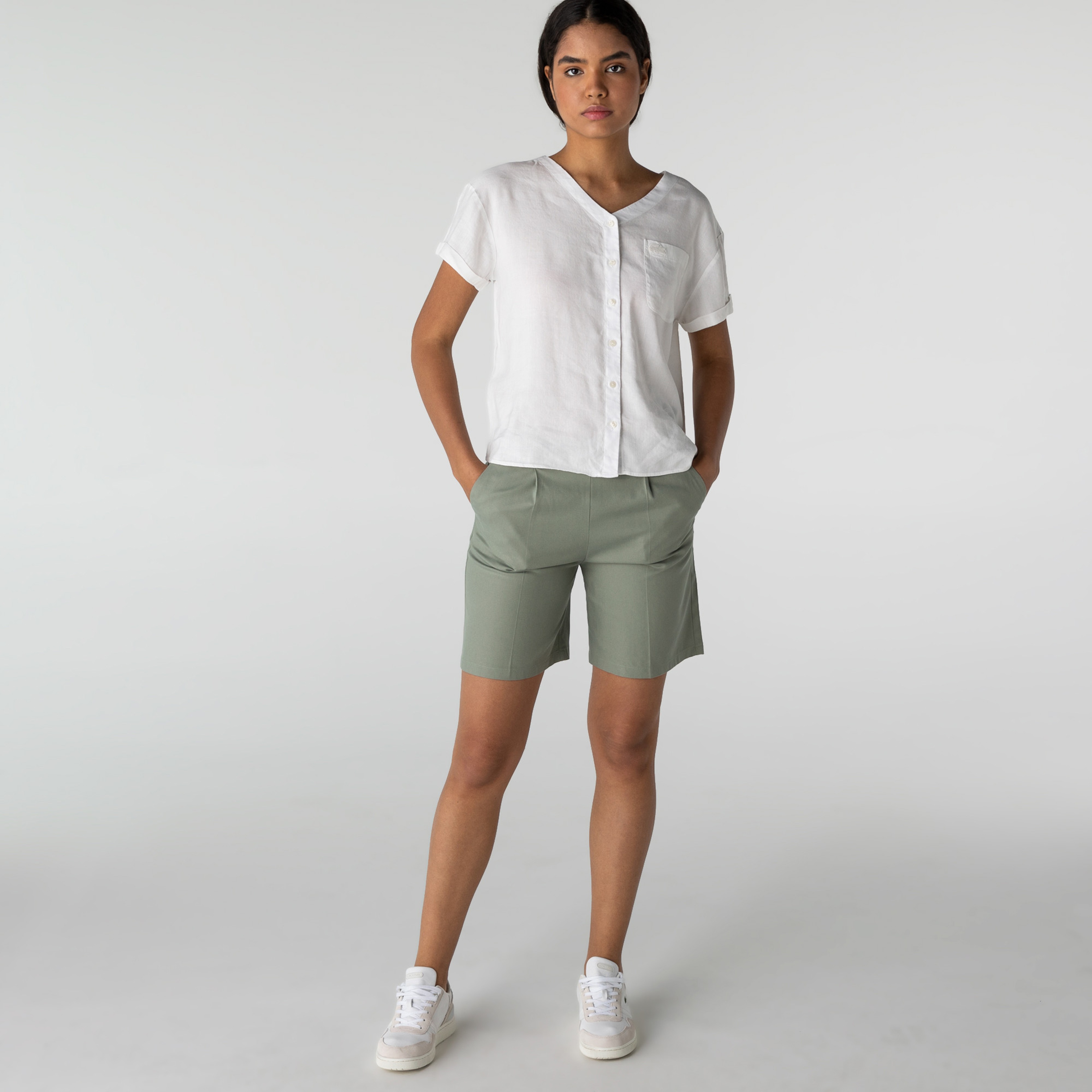 Lacoste Kadın Haki Şort