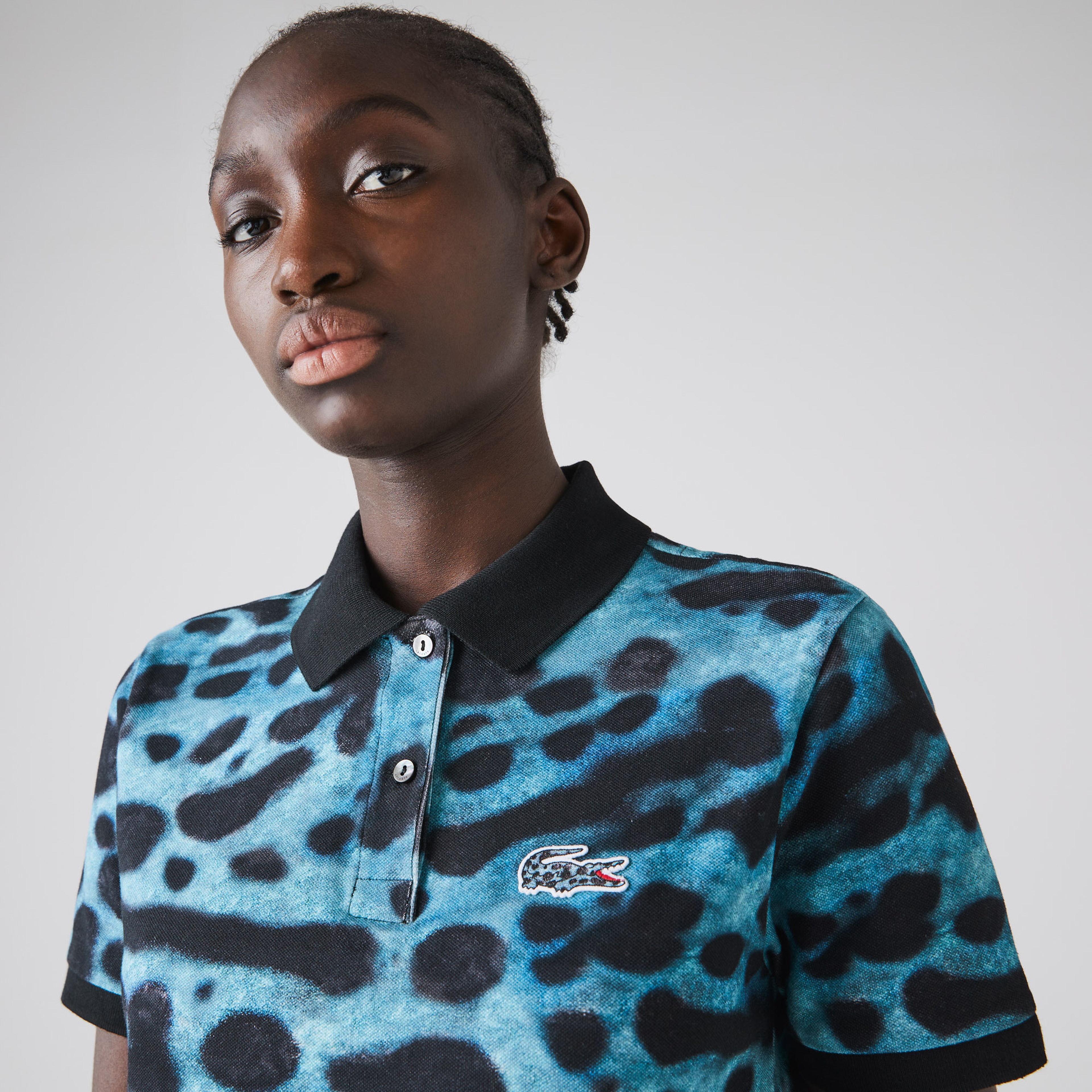 Lacoste x National Geographic Kadın Baskılı Renkli Polo
