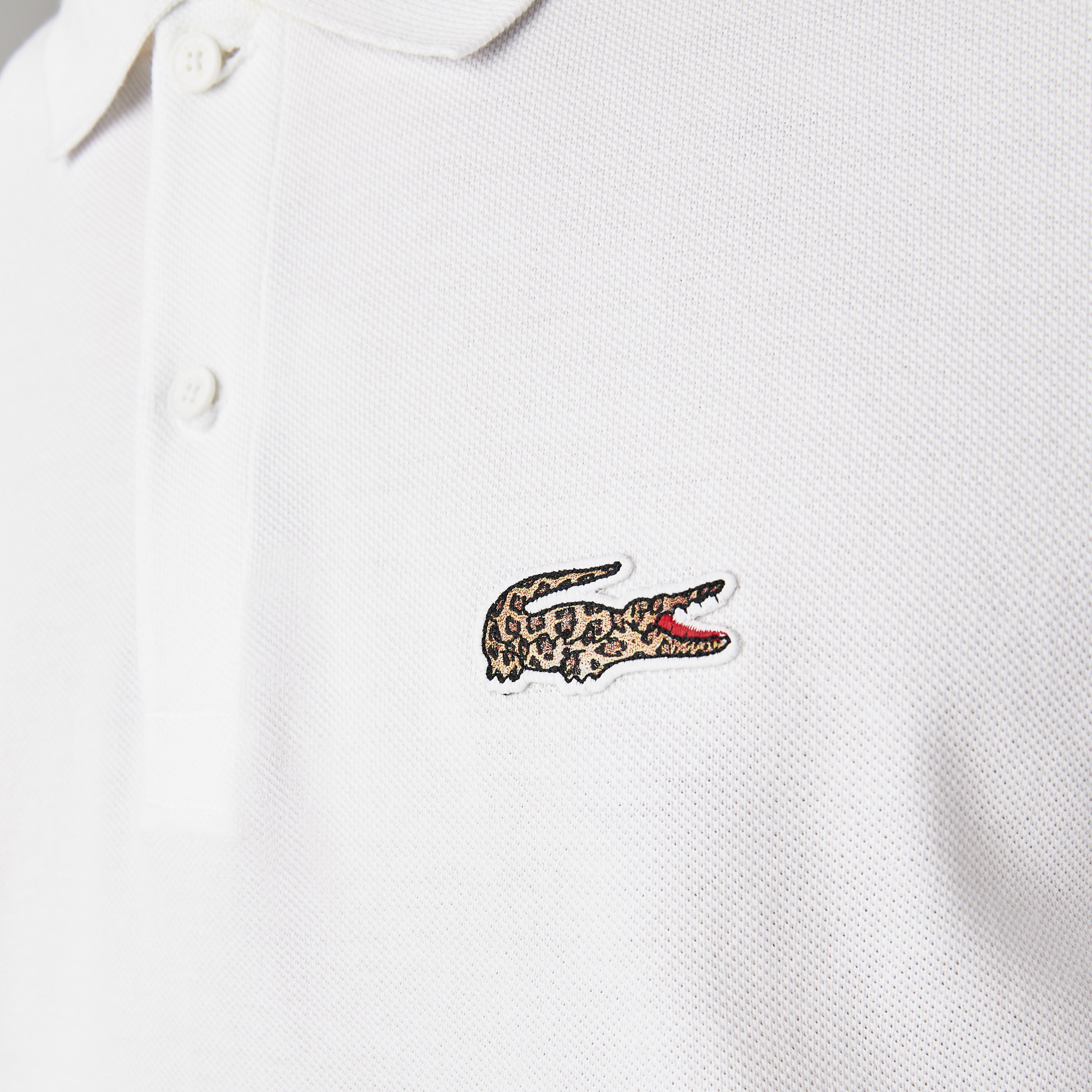 Lacoste x National Geographic Erkek Regular Fit Beyaz Polo2