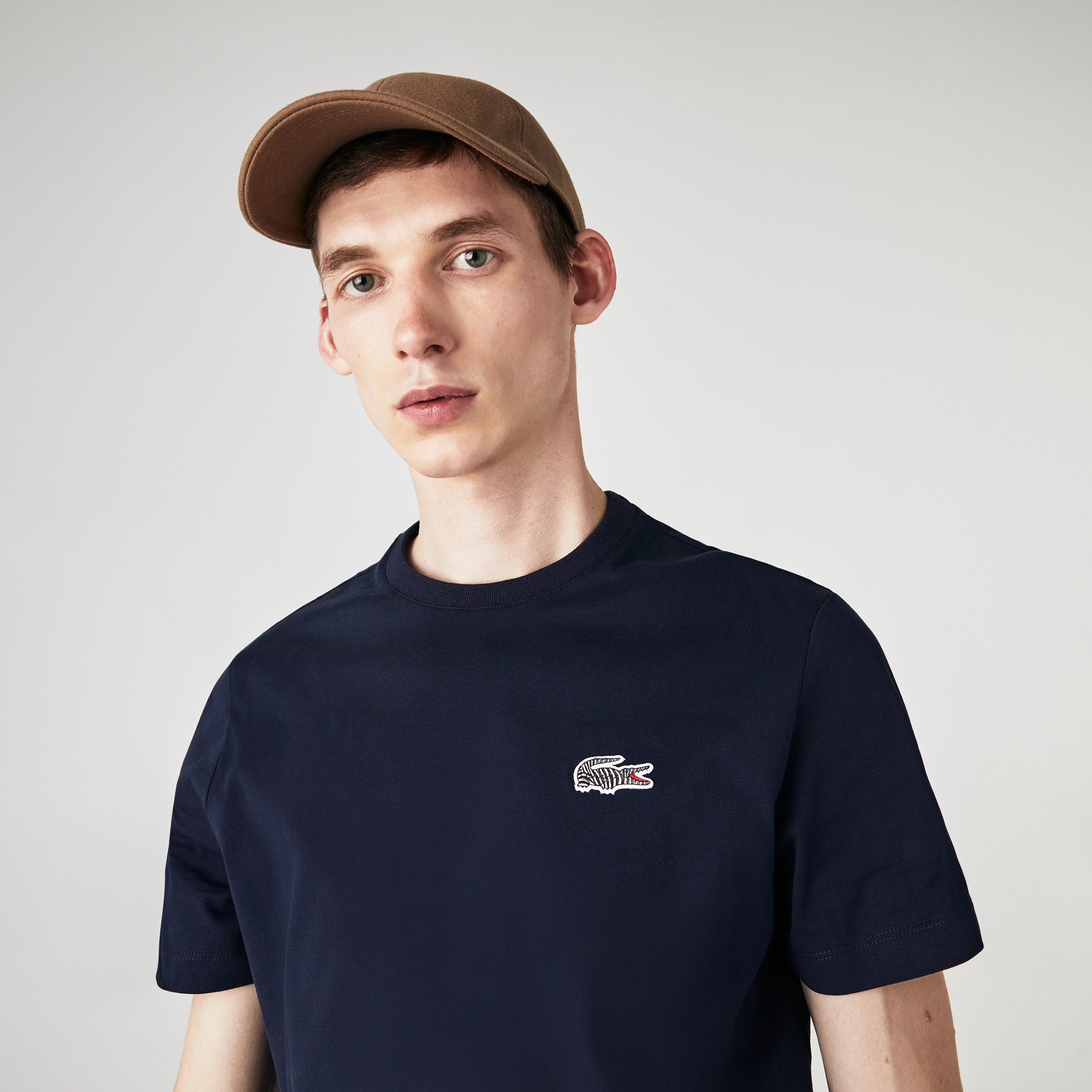 Lacoste x National Geographic Erkek Regular Fit Lacivert T-Shirt