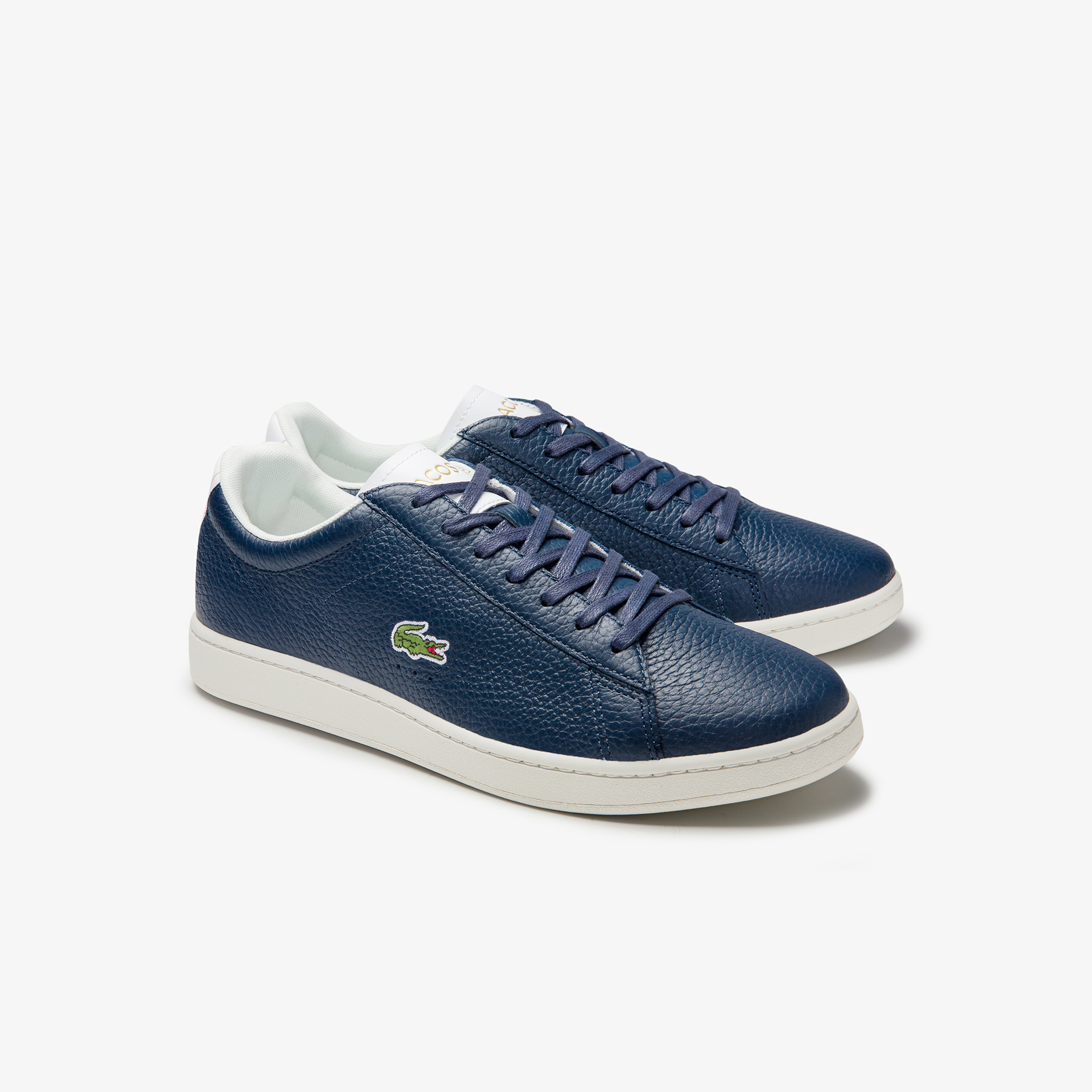 Lacoste Carnaby Evo 0120 2 Sma Erkek Deri Lacivert - Beyaz Sneaker