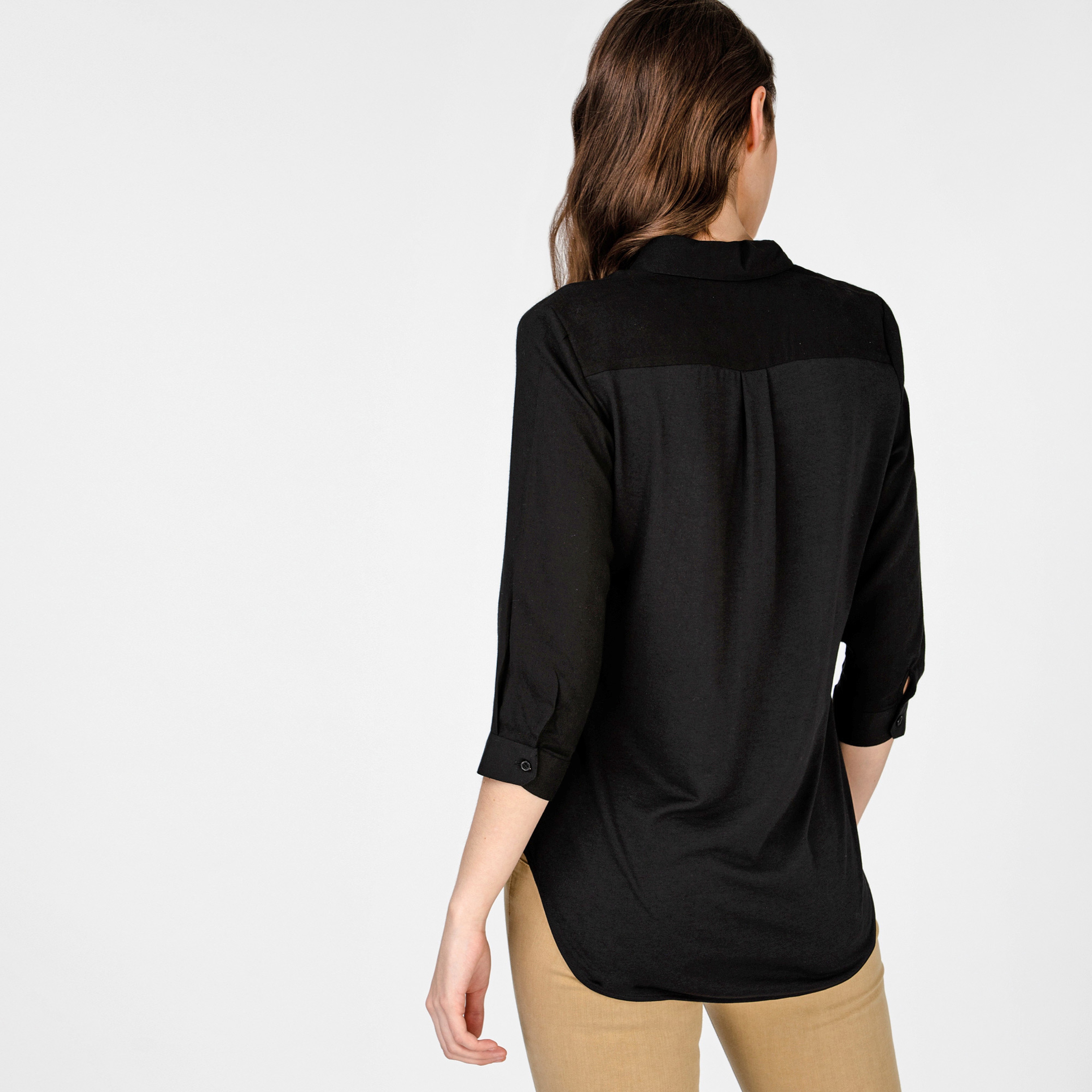 Lacoste Kadın Siyah Gömlek
