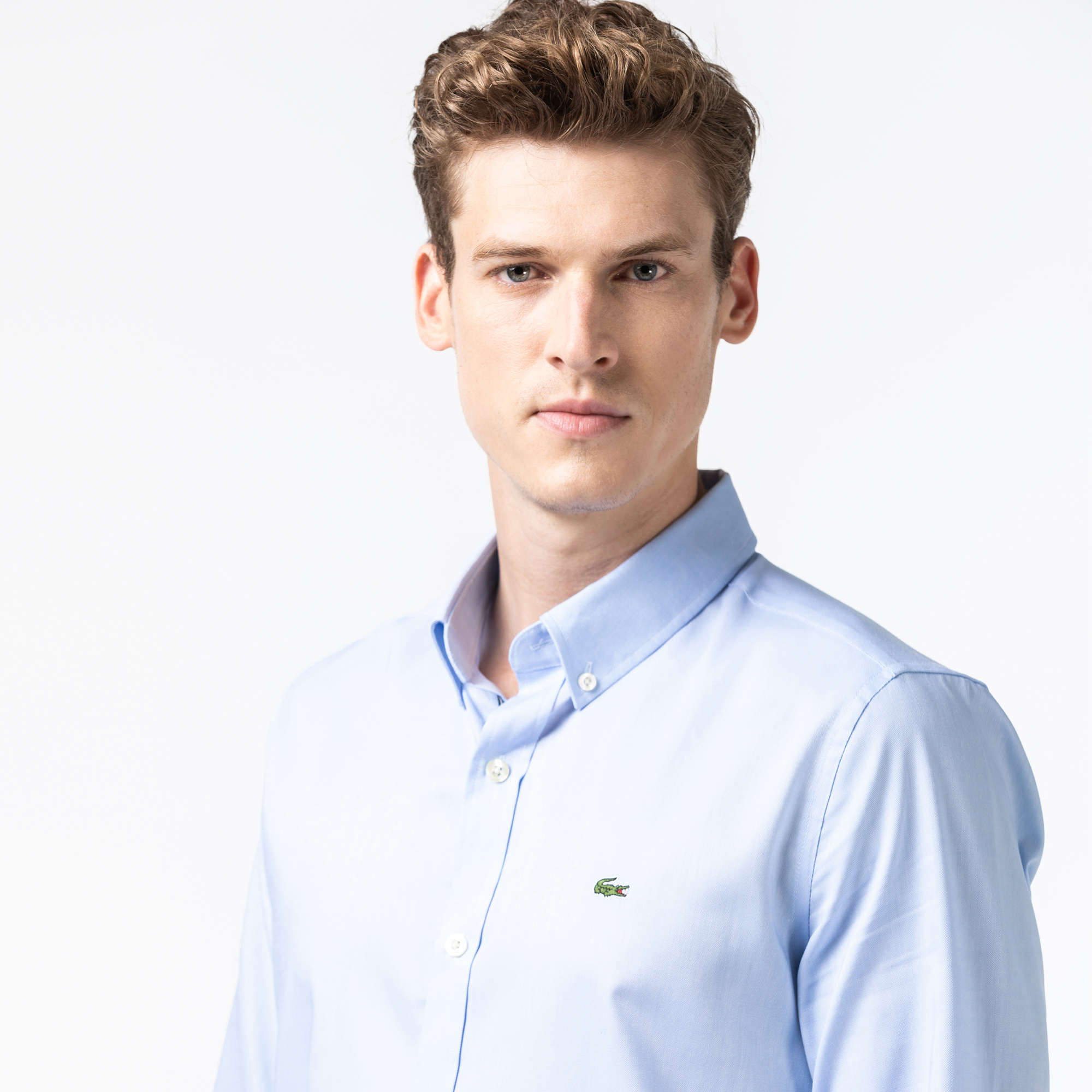 Lacoste Erkek Slim Fit Mavi Gömlek