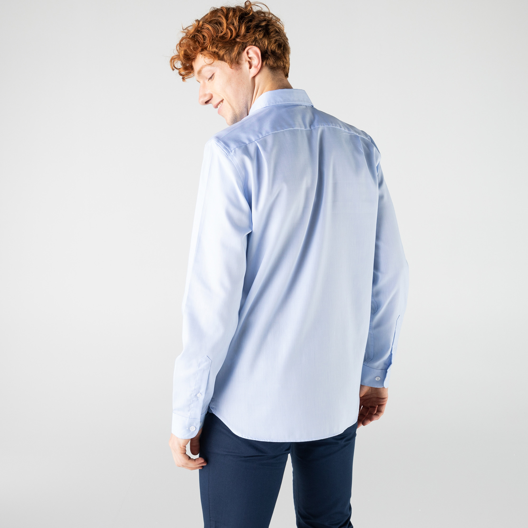 Lacoste Erkek Slim Fit Mavi Gömlek