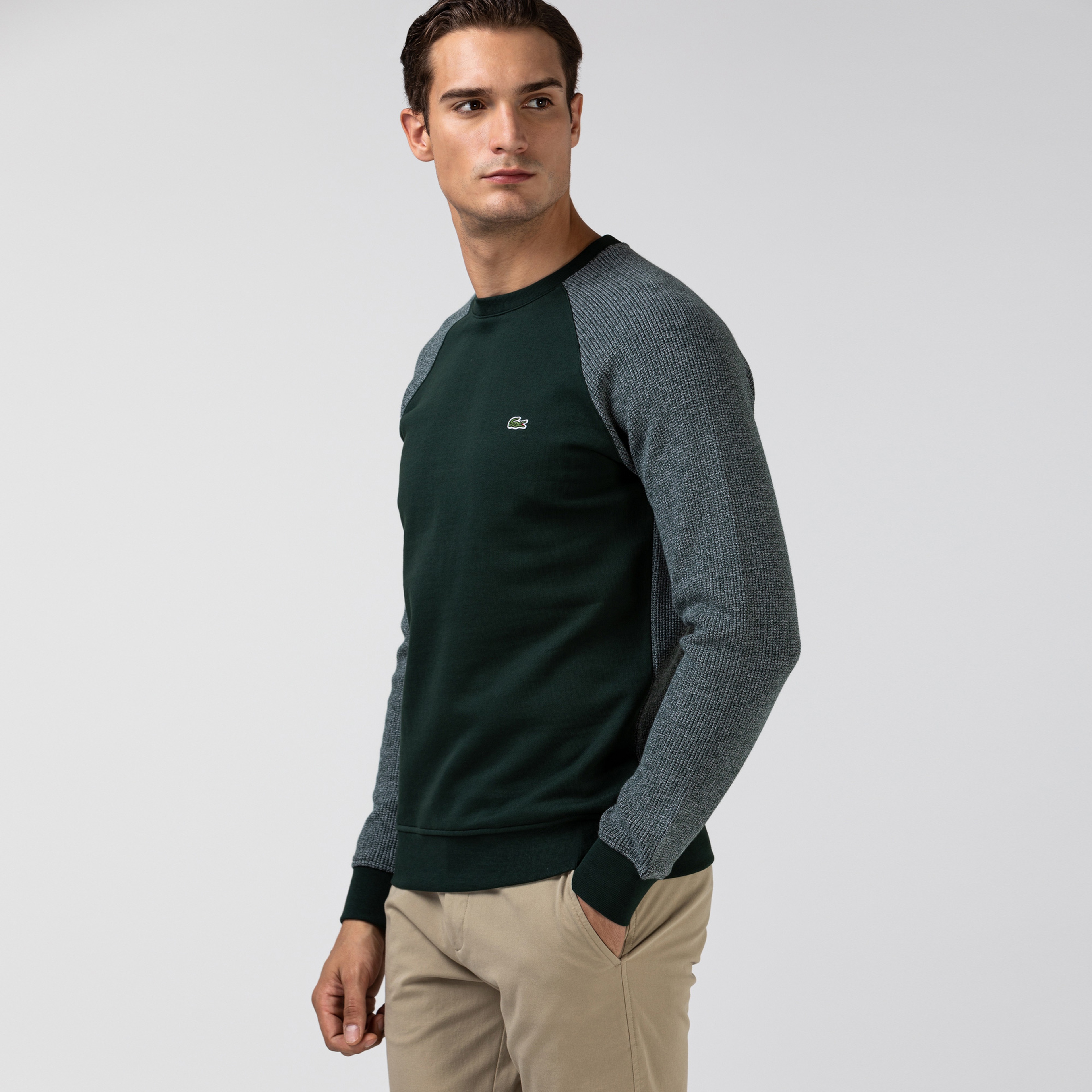 Lacoste Erkek Yeşil Uzun Kollu Sweatshirt