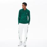 L.12.12 Erkek Classic Fit Uzun Kollu Koyu Yeşil Polo