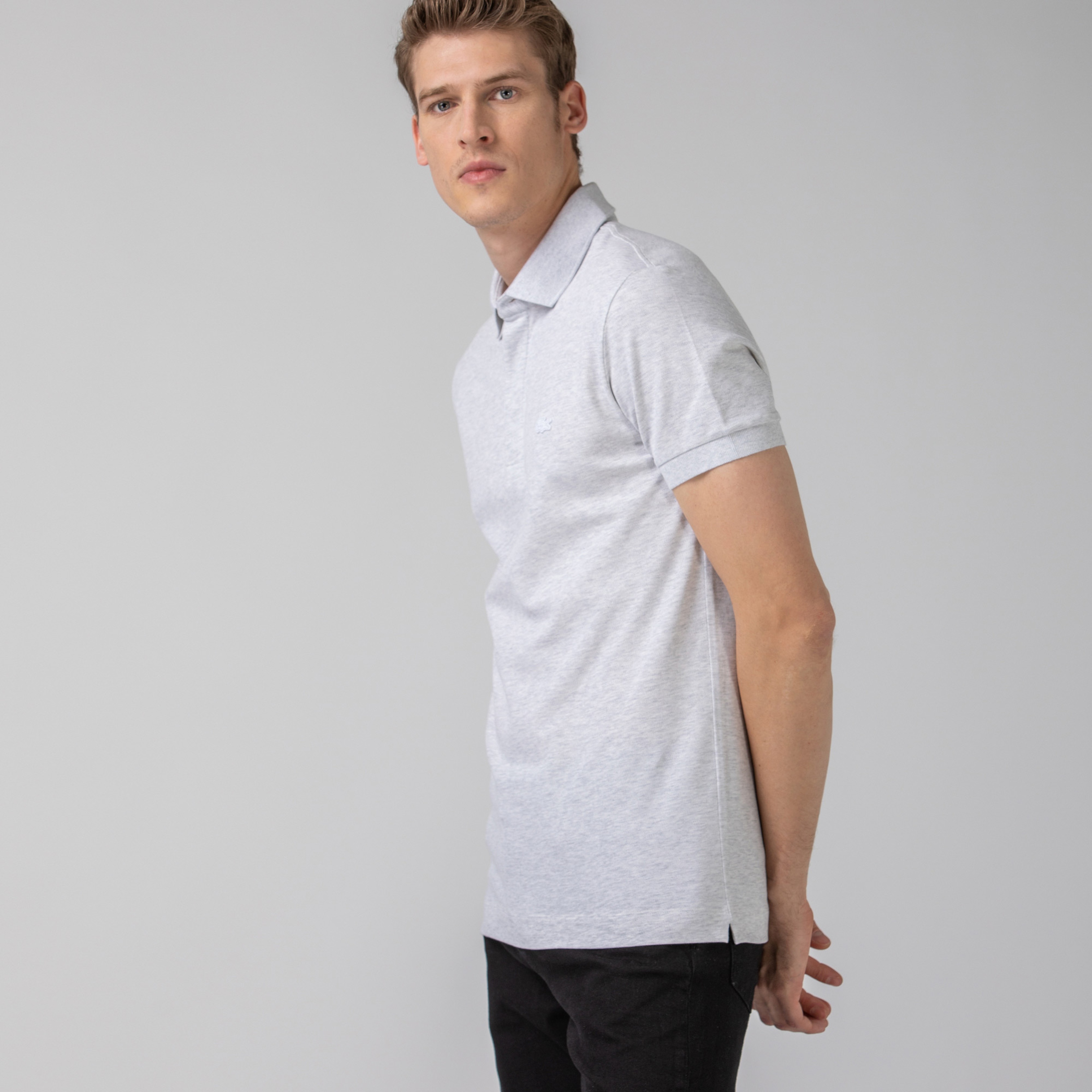 Lacoste Erkek Regular Fit Gri Paris Polo