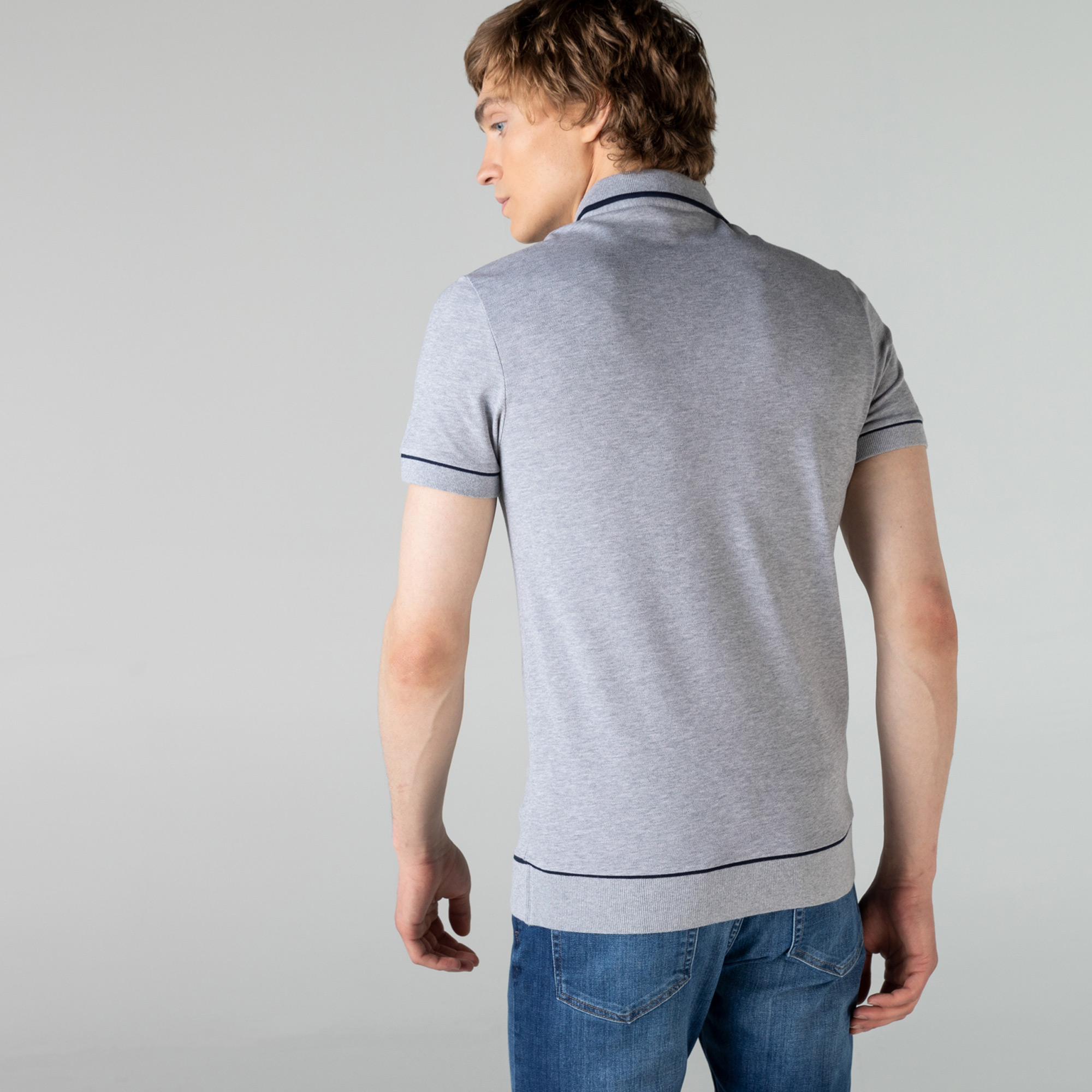 Lacoste Erkek Regular Fit Gri Polo