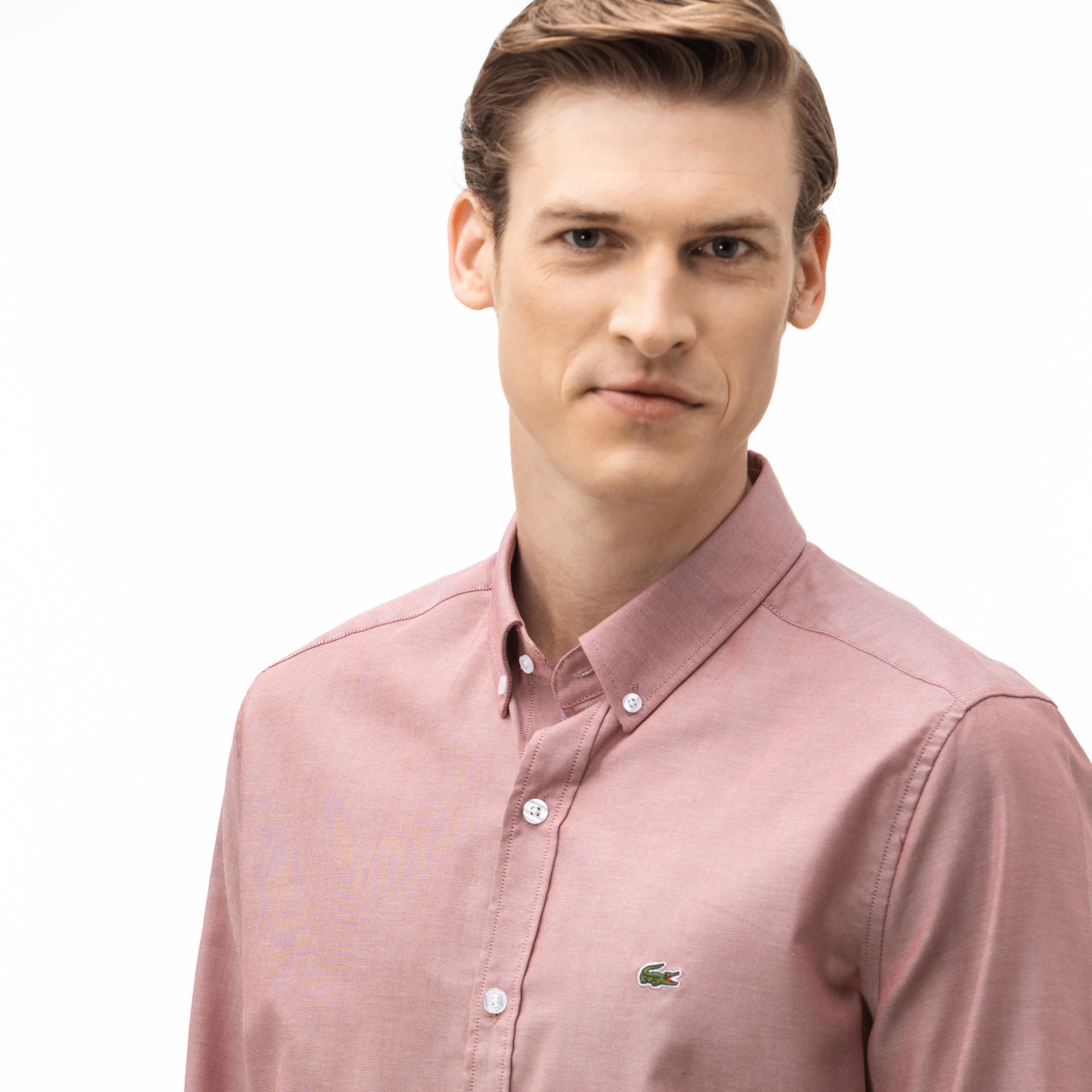 Lacoste Erkek Slim Fit Pembe Gömlek