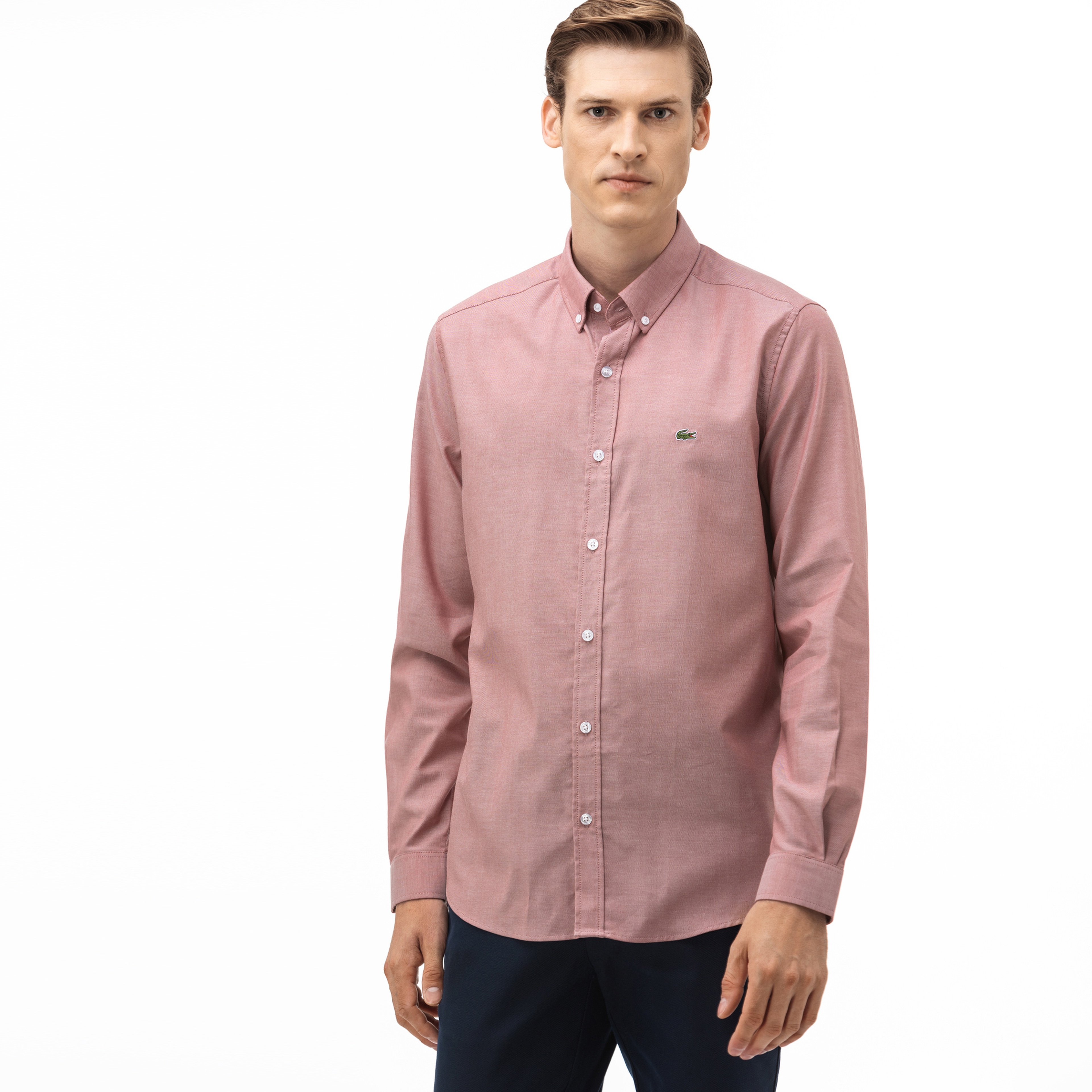Lacoste Erkek Slim Fit Pembe Gömlek