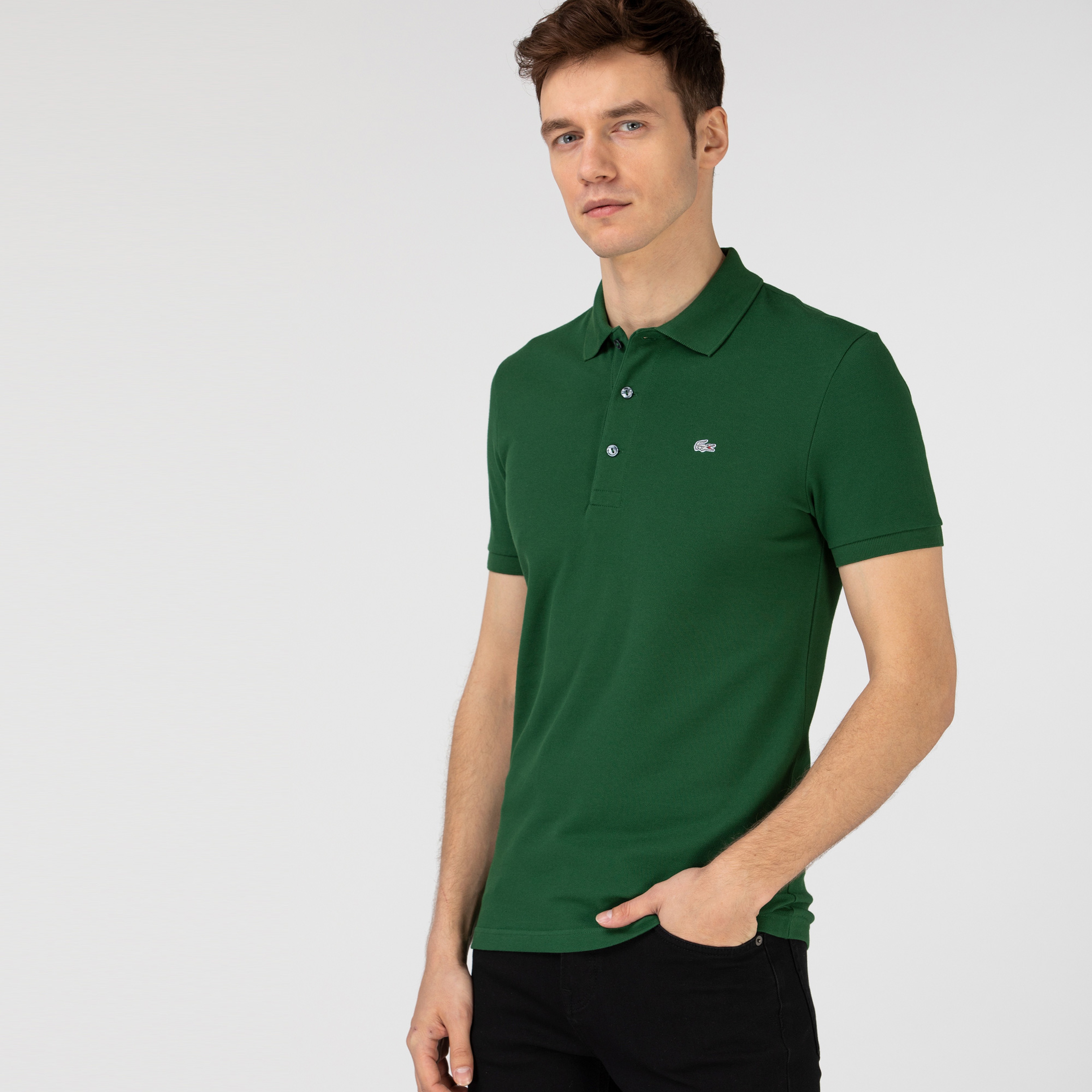 Lacoste Erkek Slim Fit Yeşil Polo