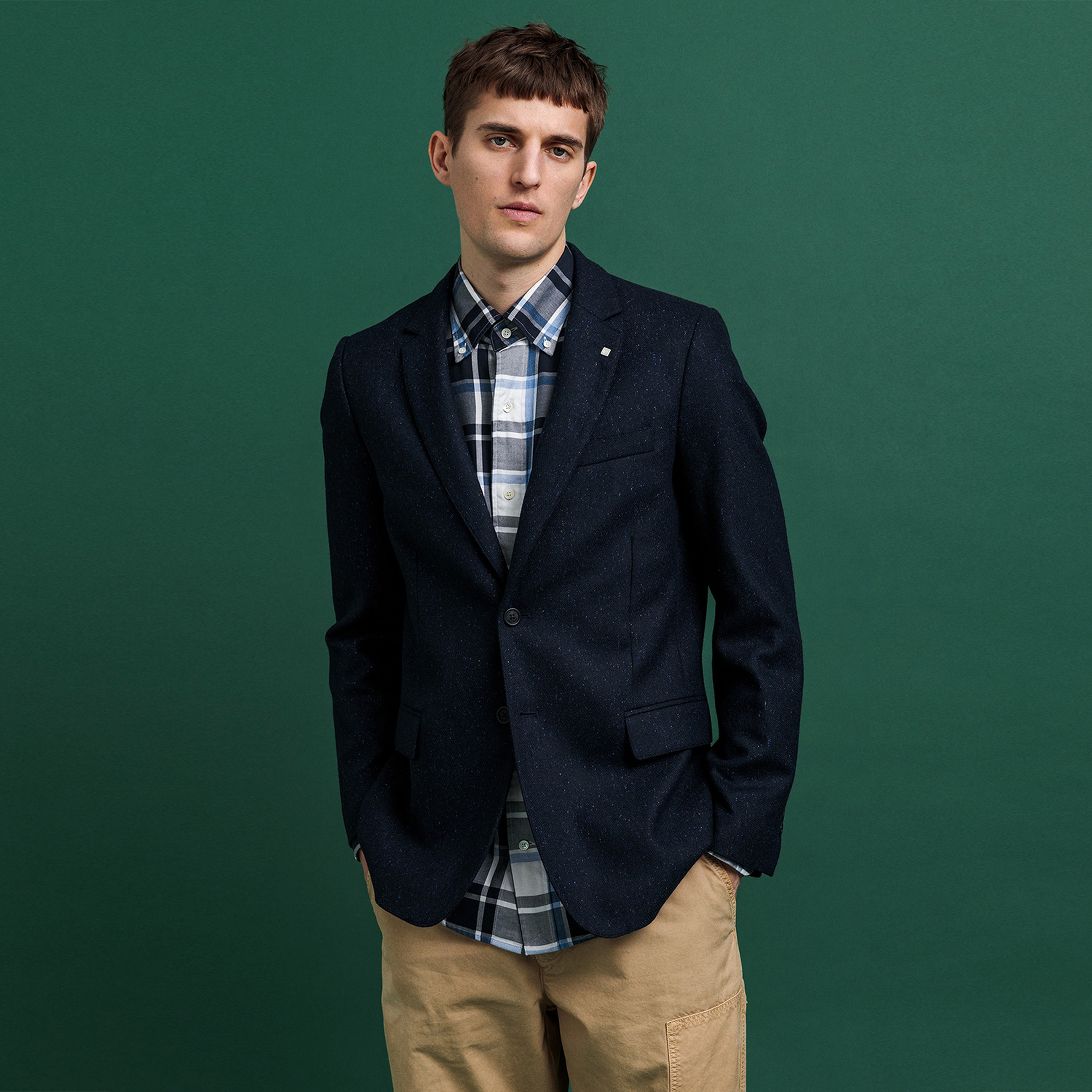 GANT Erkek Lacivert Blazer Ceket