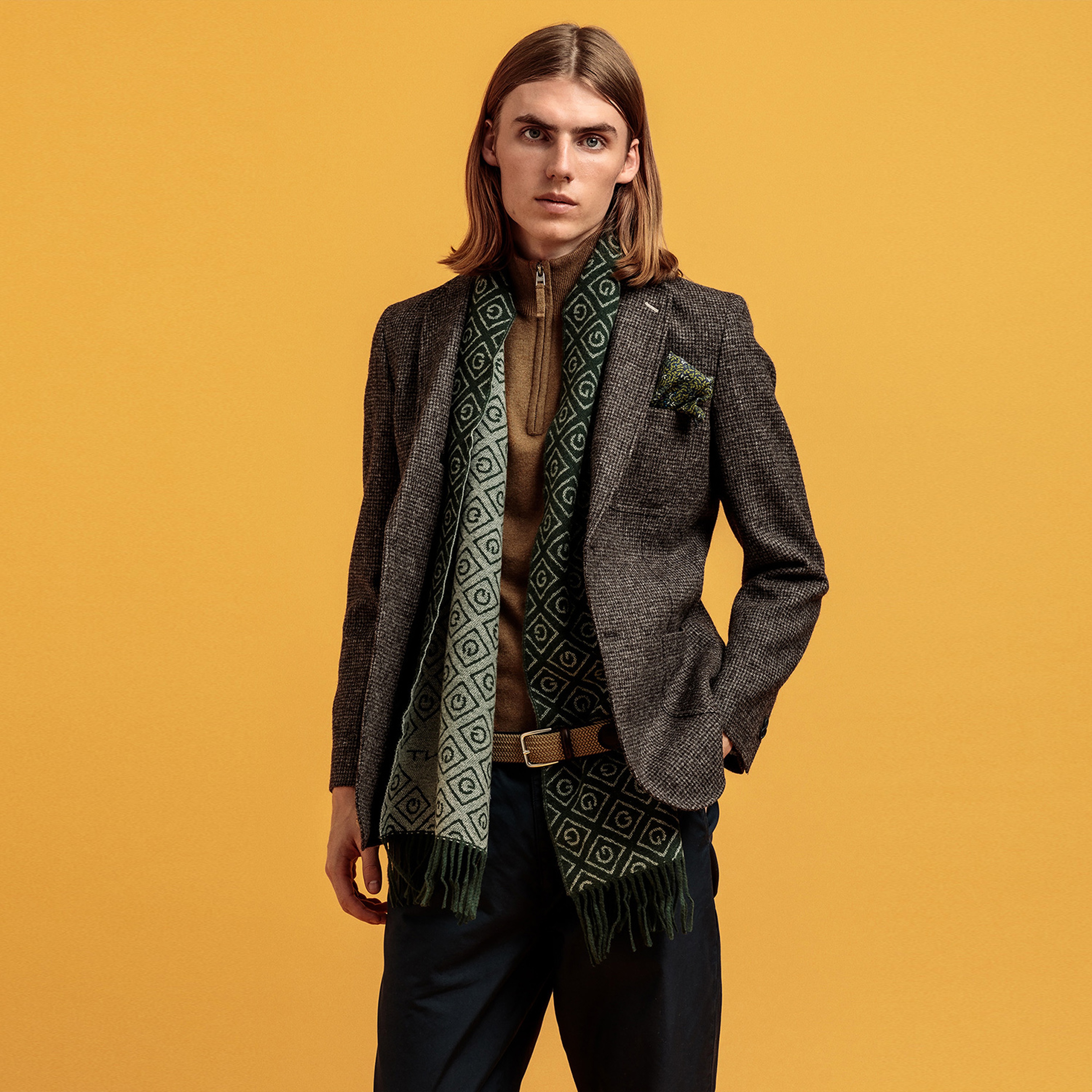 GANT Erkek Gri Blazer Ceket