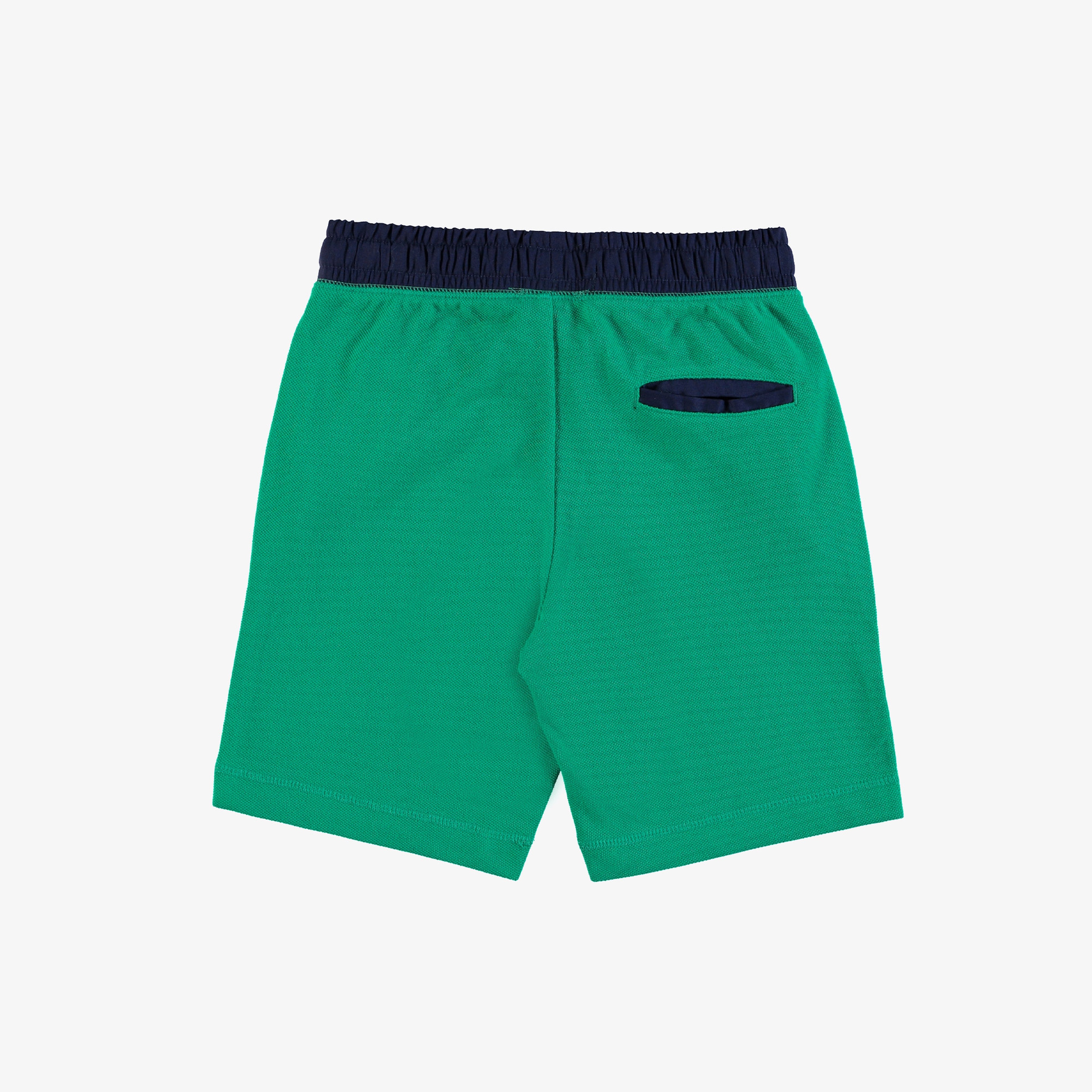 Benetton Kontrast Lastikli Bermuda Erkek Çocuk Yeşil Şort