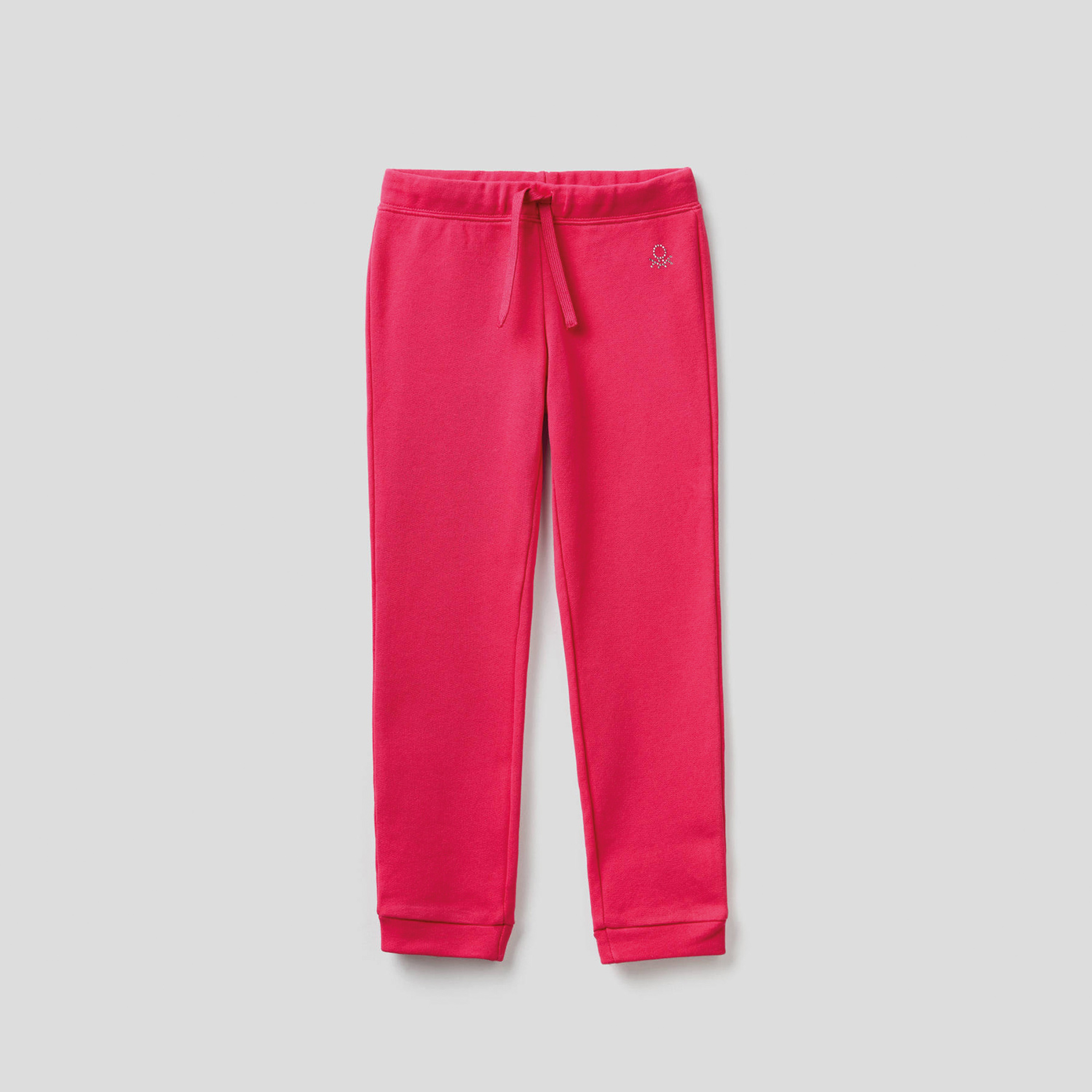 Benetton Logo Kız Çocuk Pembe Eşofman Altı