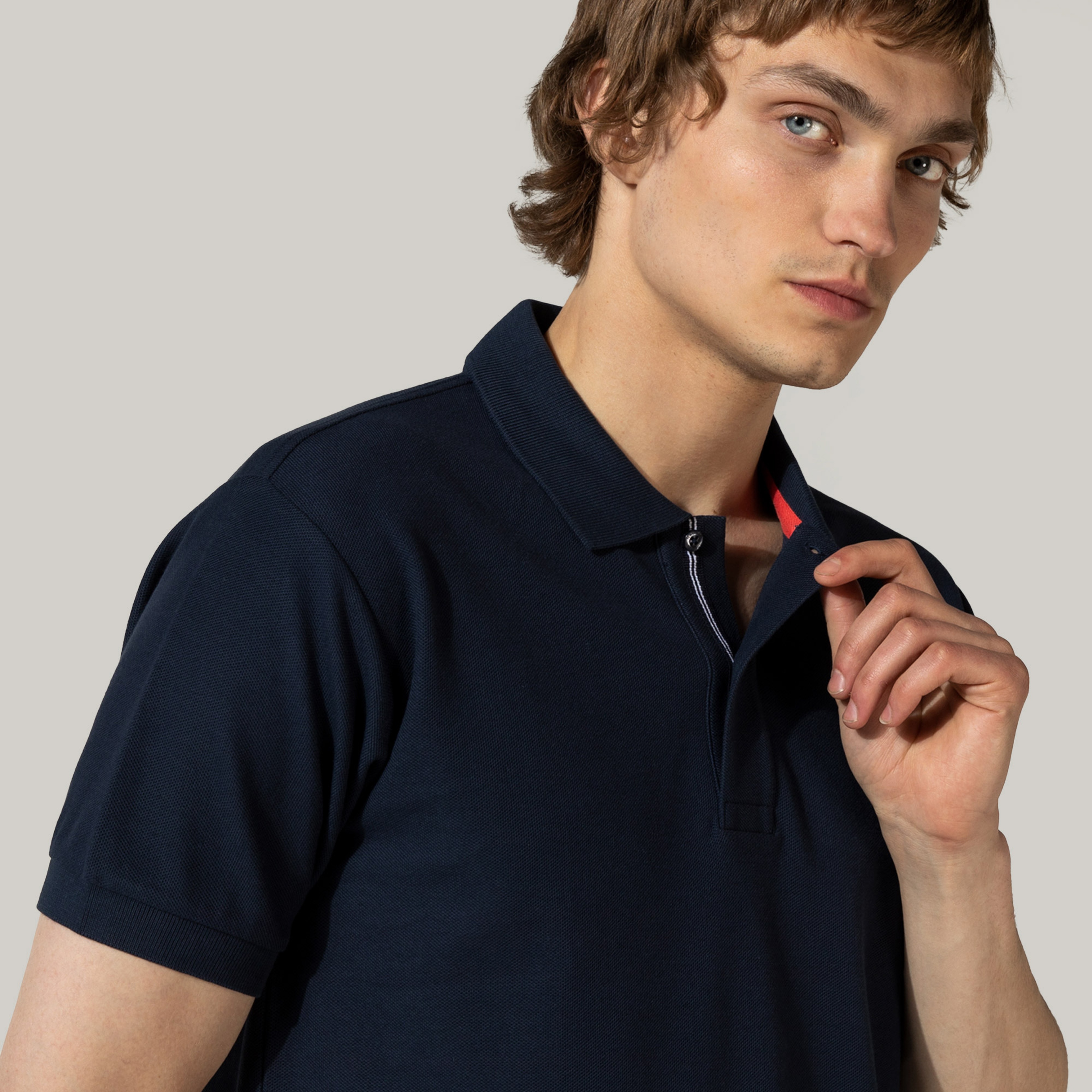 Nautica Erkek Lacivert Kısa Kollu Pamuklu Classic Fit Polo