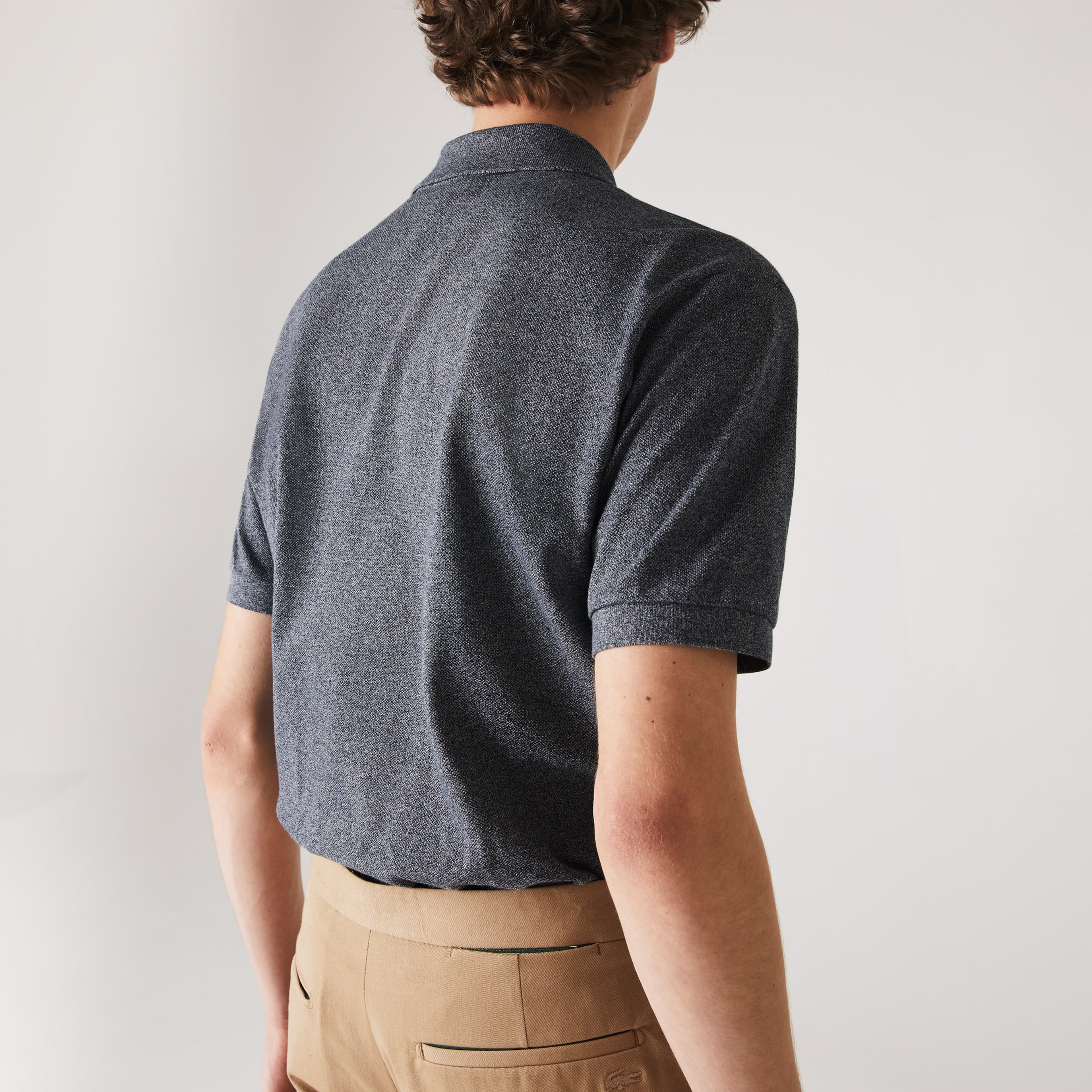Erkek Classic Fit Marl L.12.12 Koyu Gri Polo