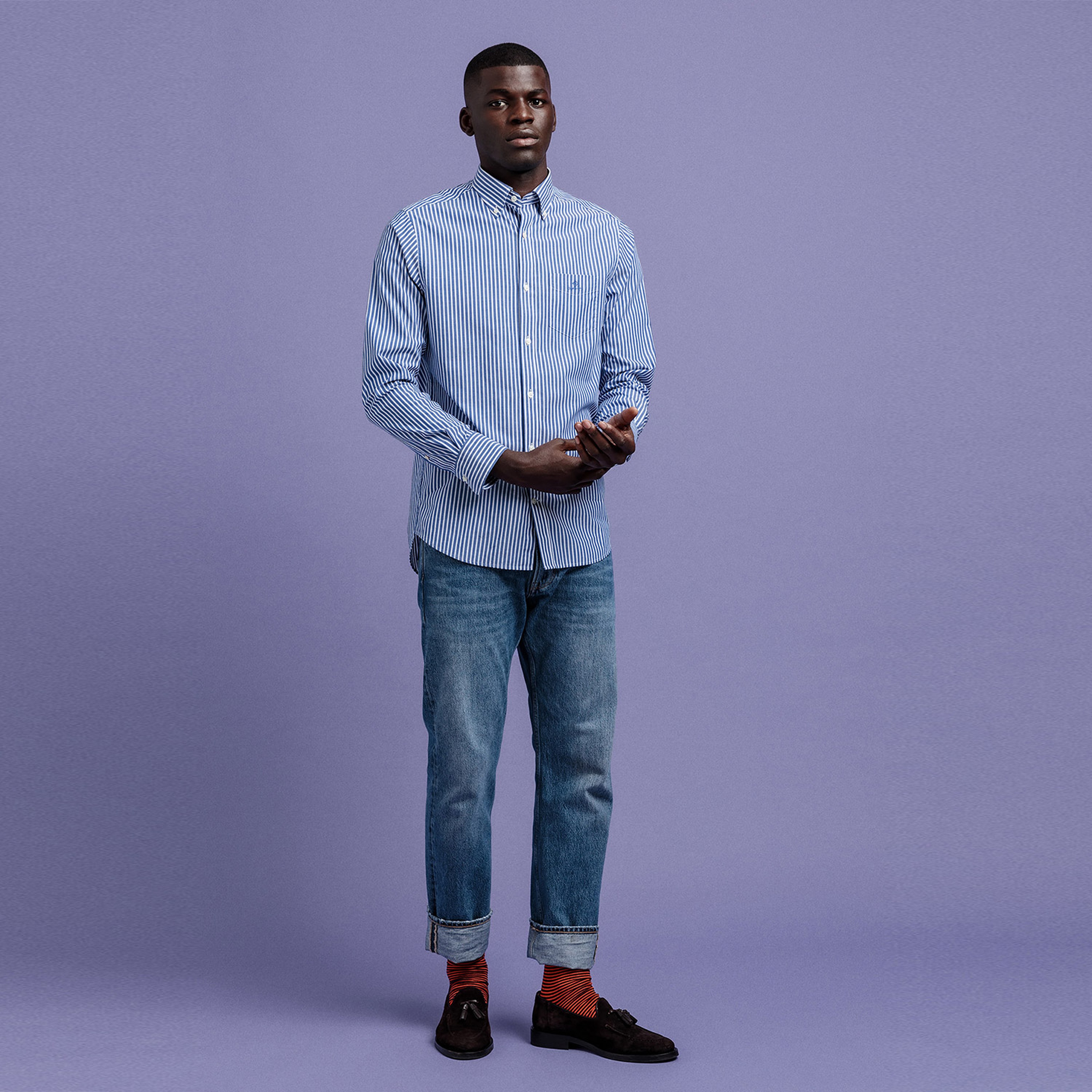 GANT Regular Fit Striped Broadcloth Shirt