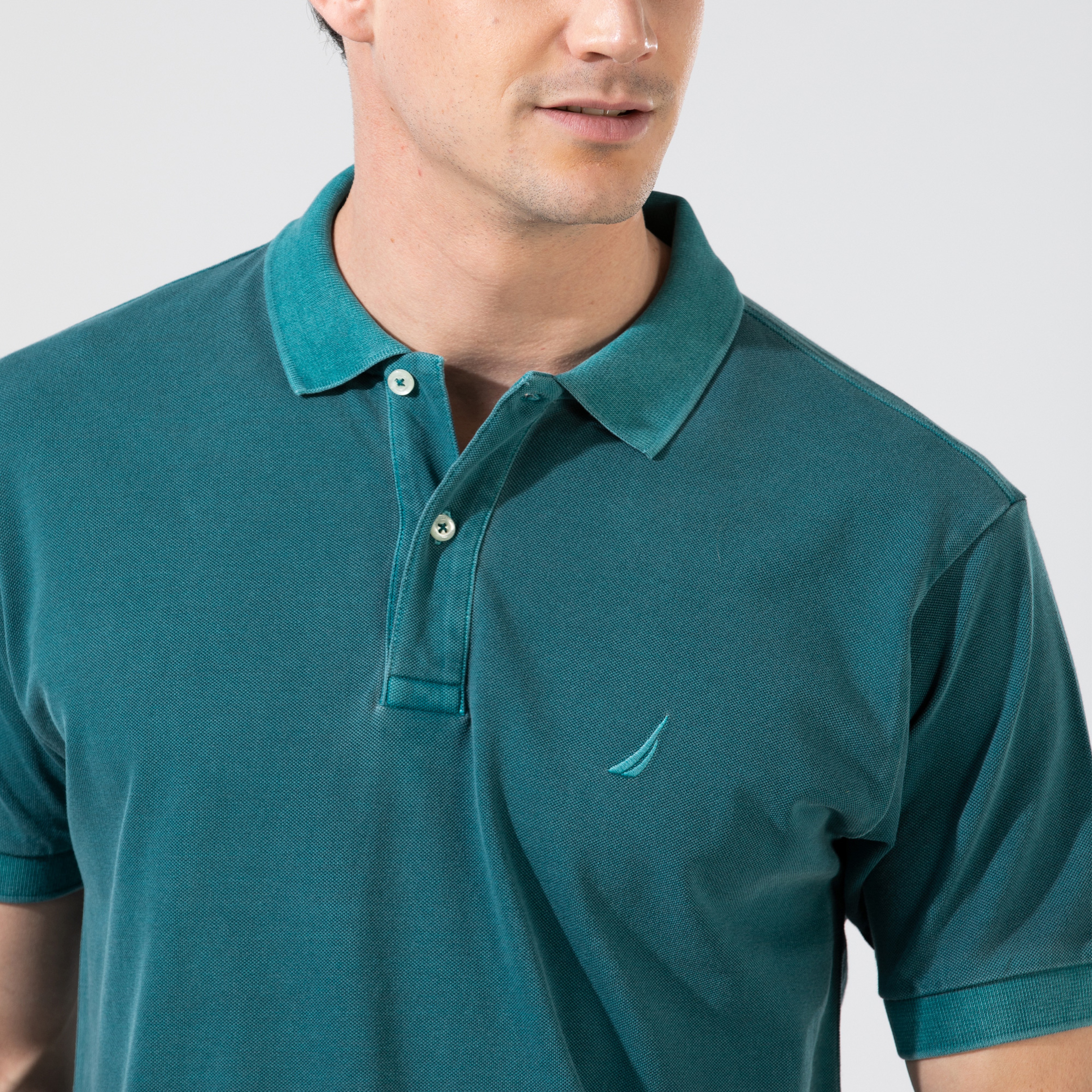 Nautica Erkek Classic Fit Yeşil Polo